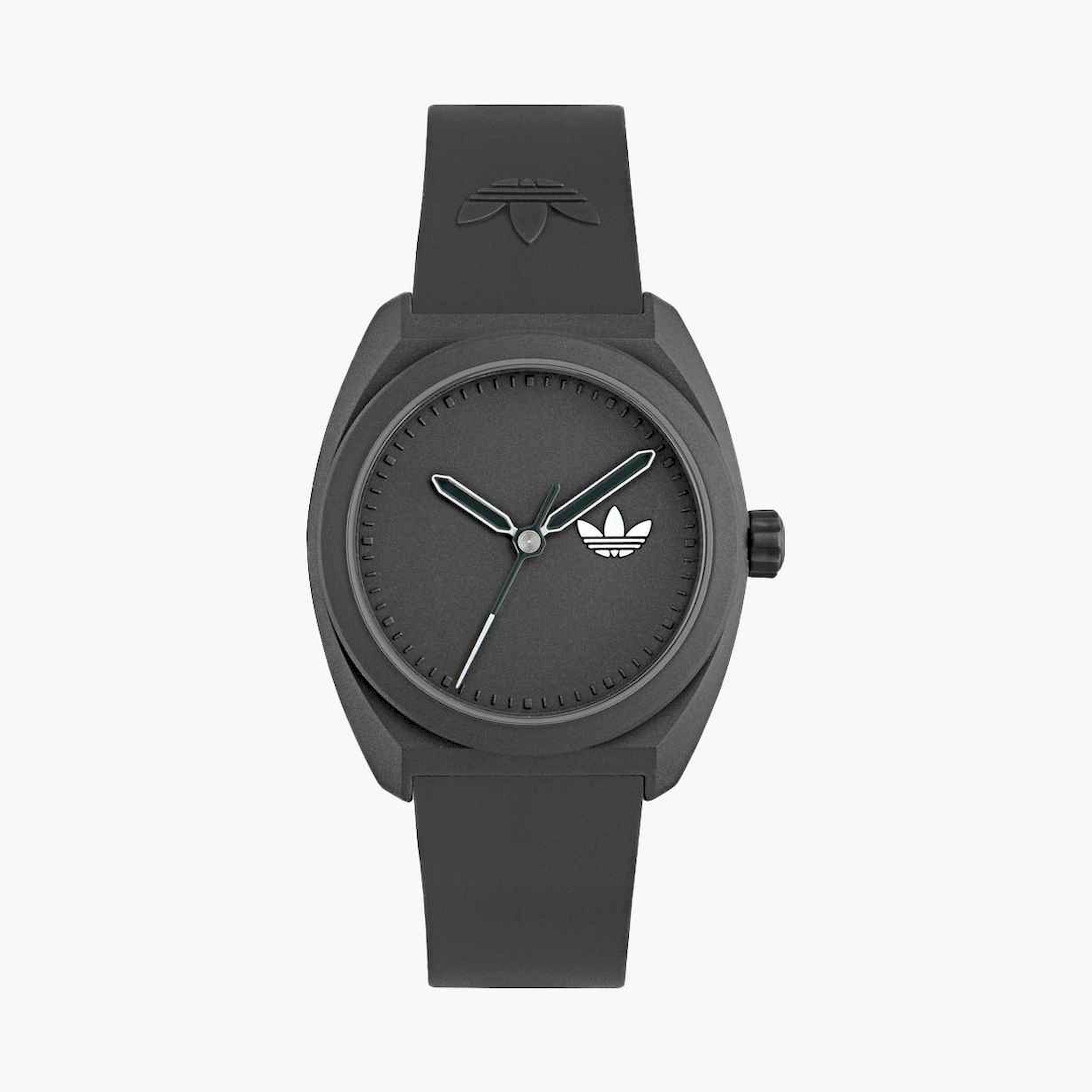 أديداس- ساعة اصطناعية تناظرية سوار جلدي لون أسود | AOST24547-men-watchesandjewellery-watches-image-1