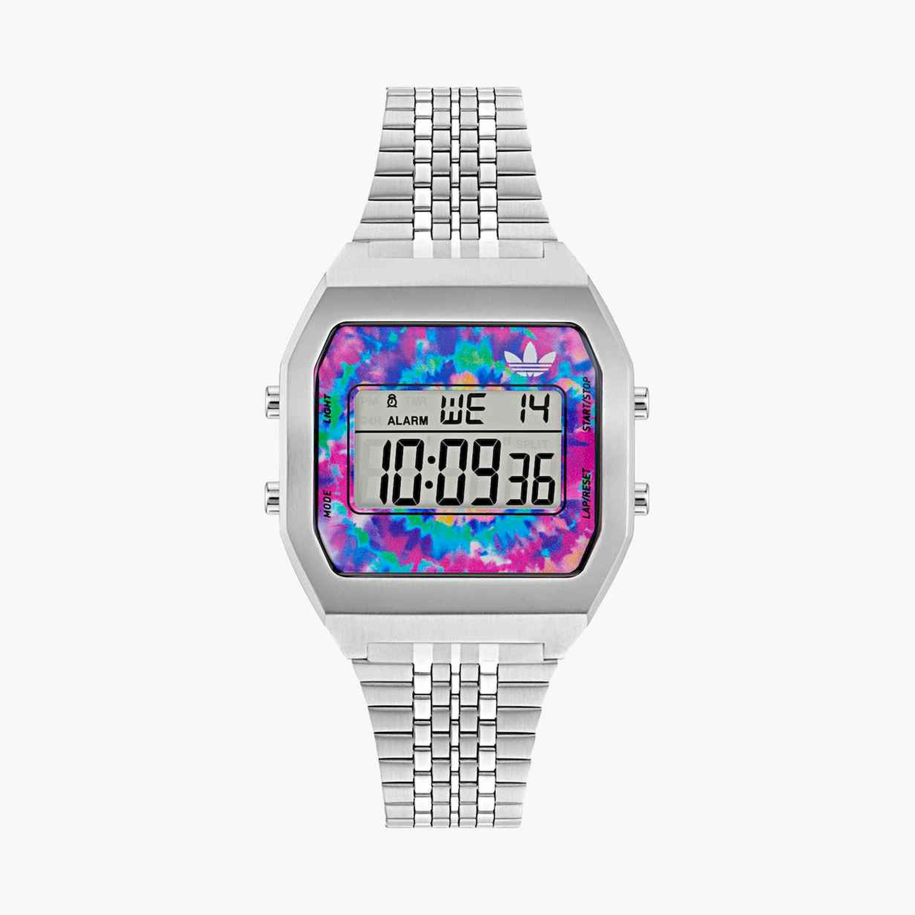 أديداس- ساعة رقمية سوار ستانلس ستيل لون فضي | AOST24557-men-watchesandjewellery-watches-image-1