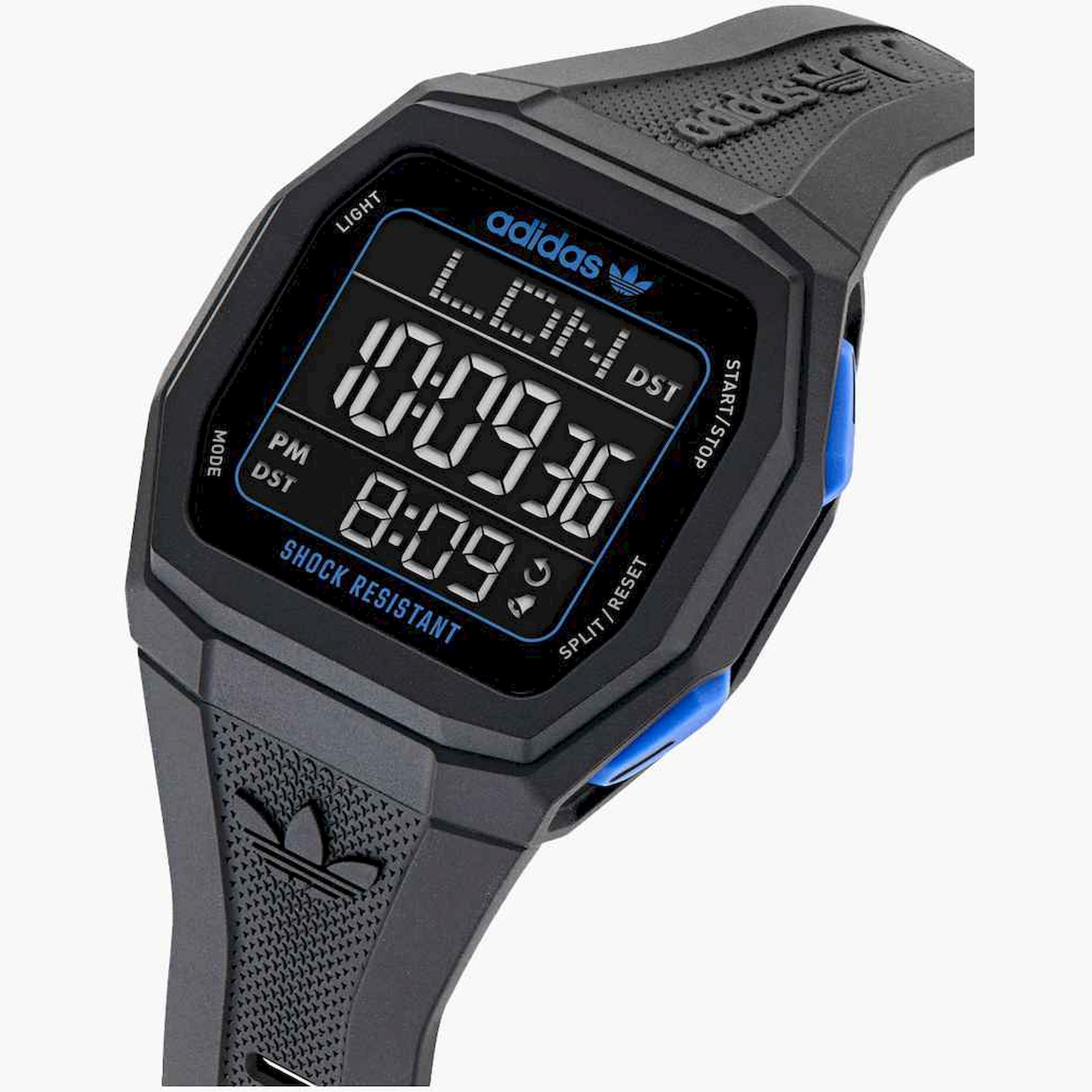 أديداس- ساعة رقمية سوار بلاستيكي لون أسود | AOST24564-men-watchesandjewellery-watches-image-4