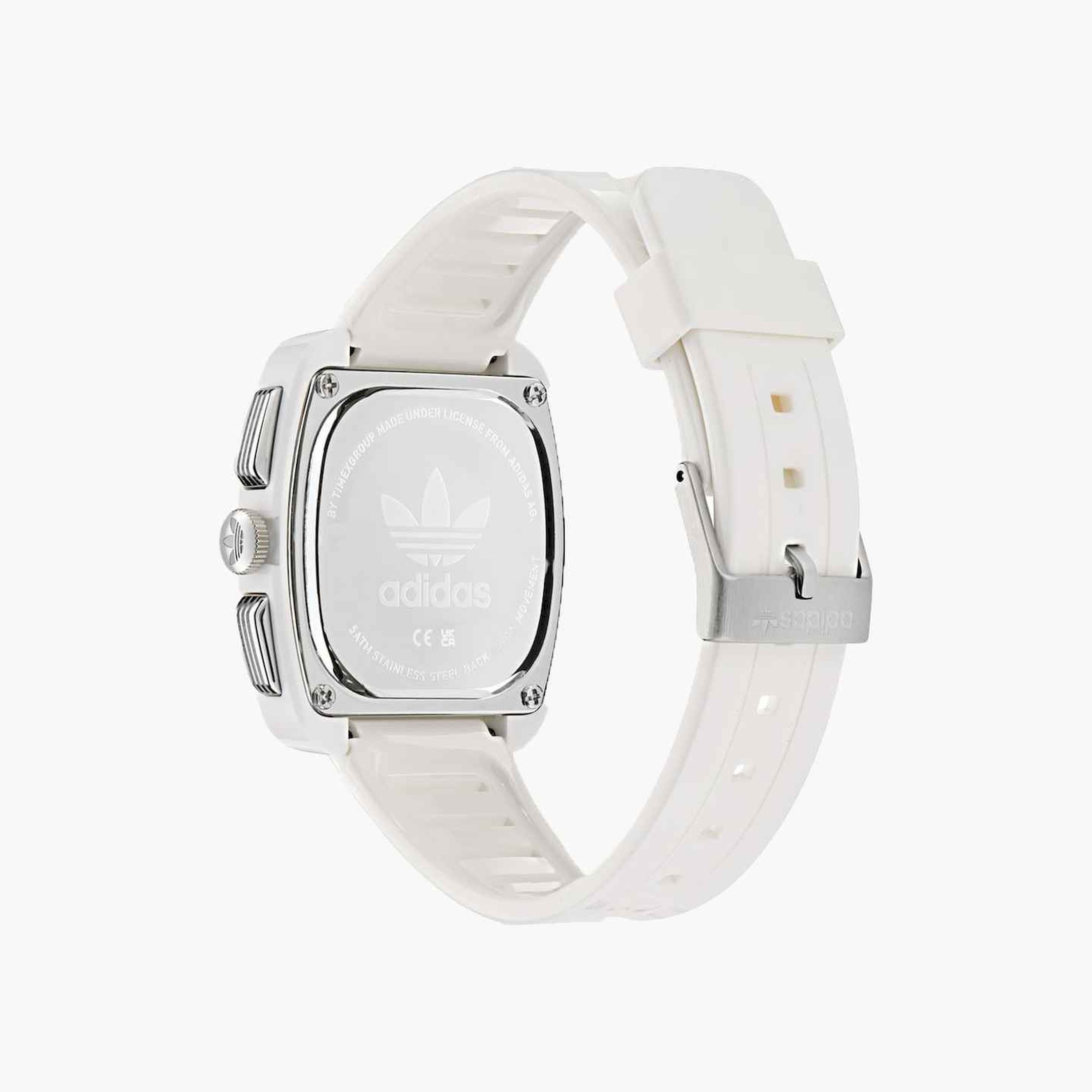 أديداس- ساعة اصطناعية كرونوغراف سوار جلدي لون أبيض | AOSY24532-men-watchesandjewellery-watches-image-3