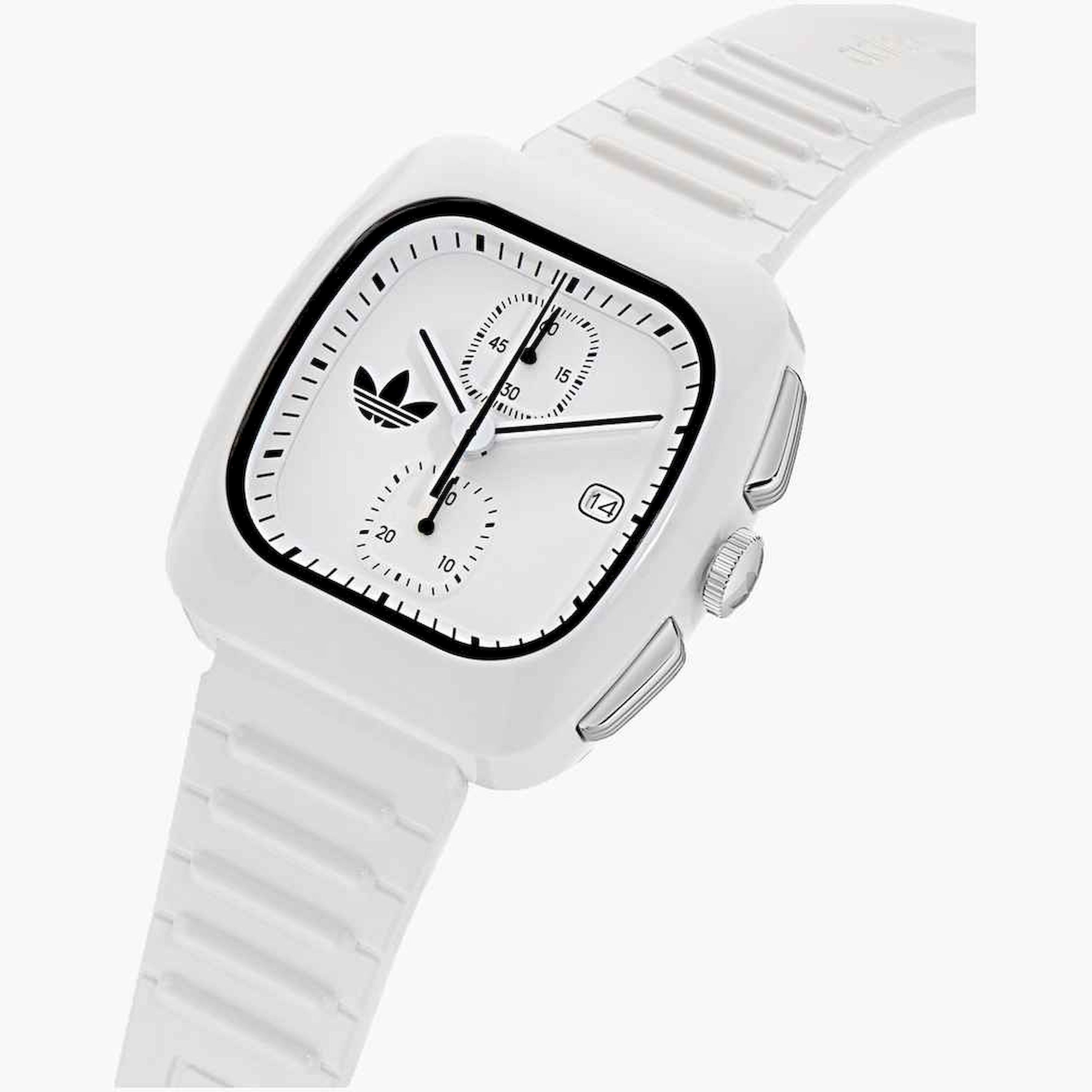 أديداس- ساعة اصطناعية كرونوغراف سوار جلدي لون أبيض | AOSY24532-men-watchesandjewellery-watches-image-4