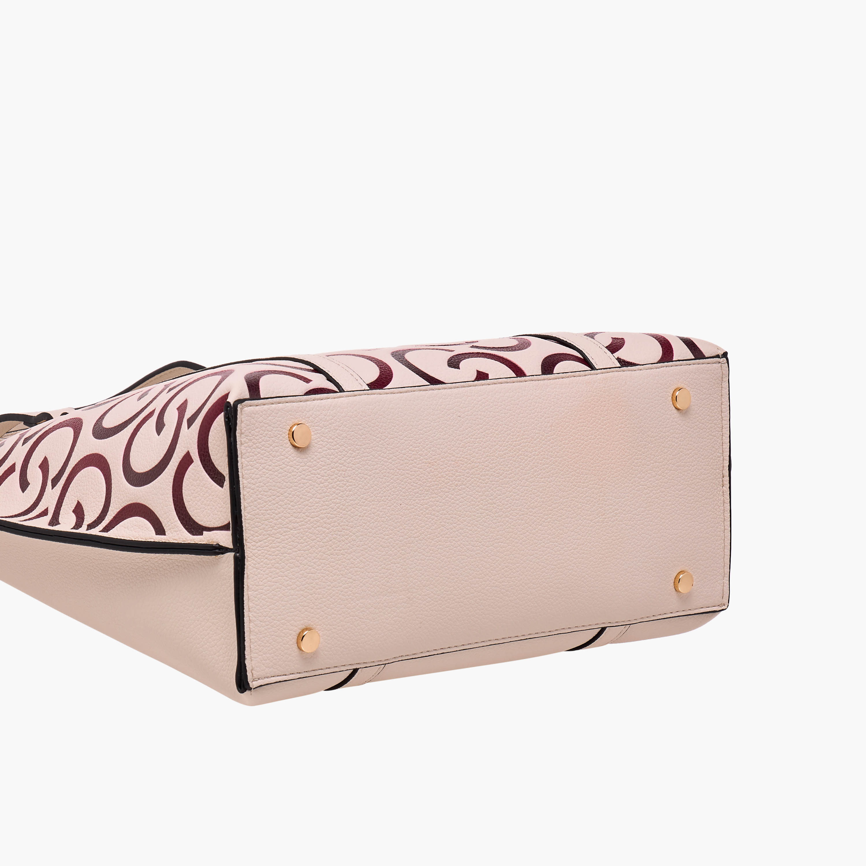 شنطة توتي بارزة الملمس بمقبض مزدوج وسحاب إغلاق ونقوش مونوجرام من سيليست-women-bagsandwallets-handbags-image-7