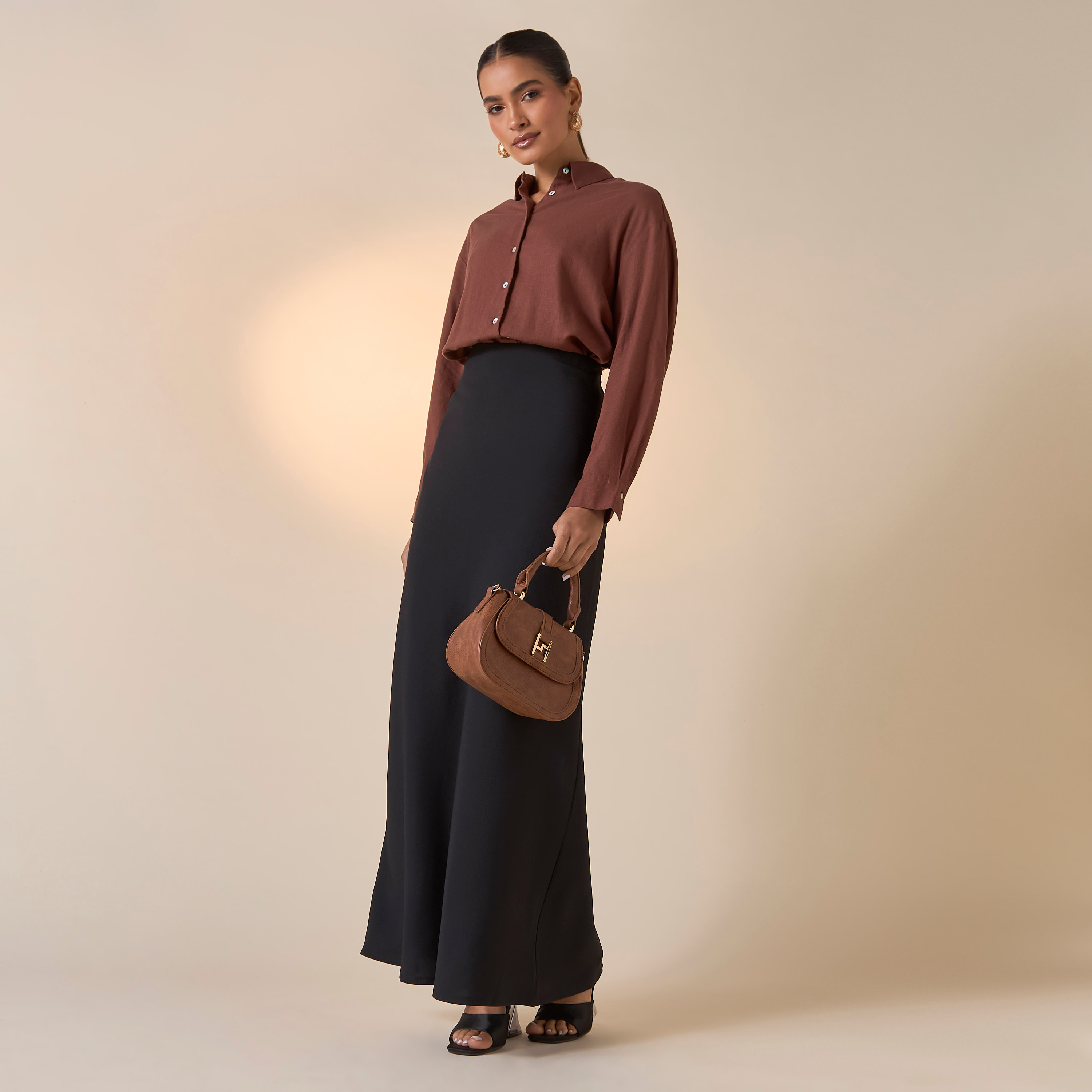 Golden Apple Solid Skirt with Zip Closure-women-clothing-bottoms-skirts-image-10