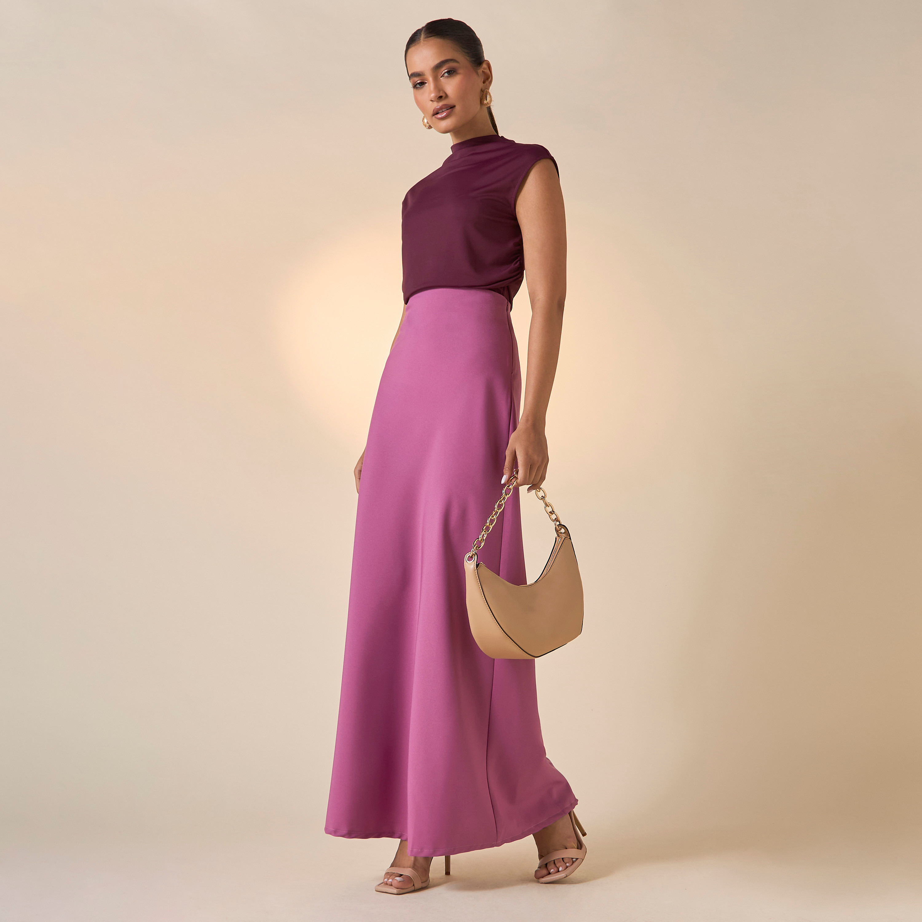 Golden Apple Solid Skirt with Zip Closure-women-clothing-bottoms-skirts-image-2