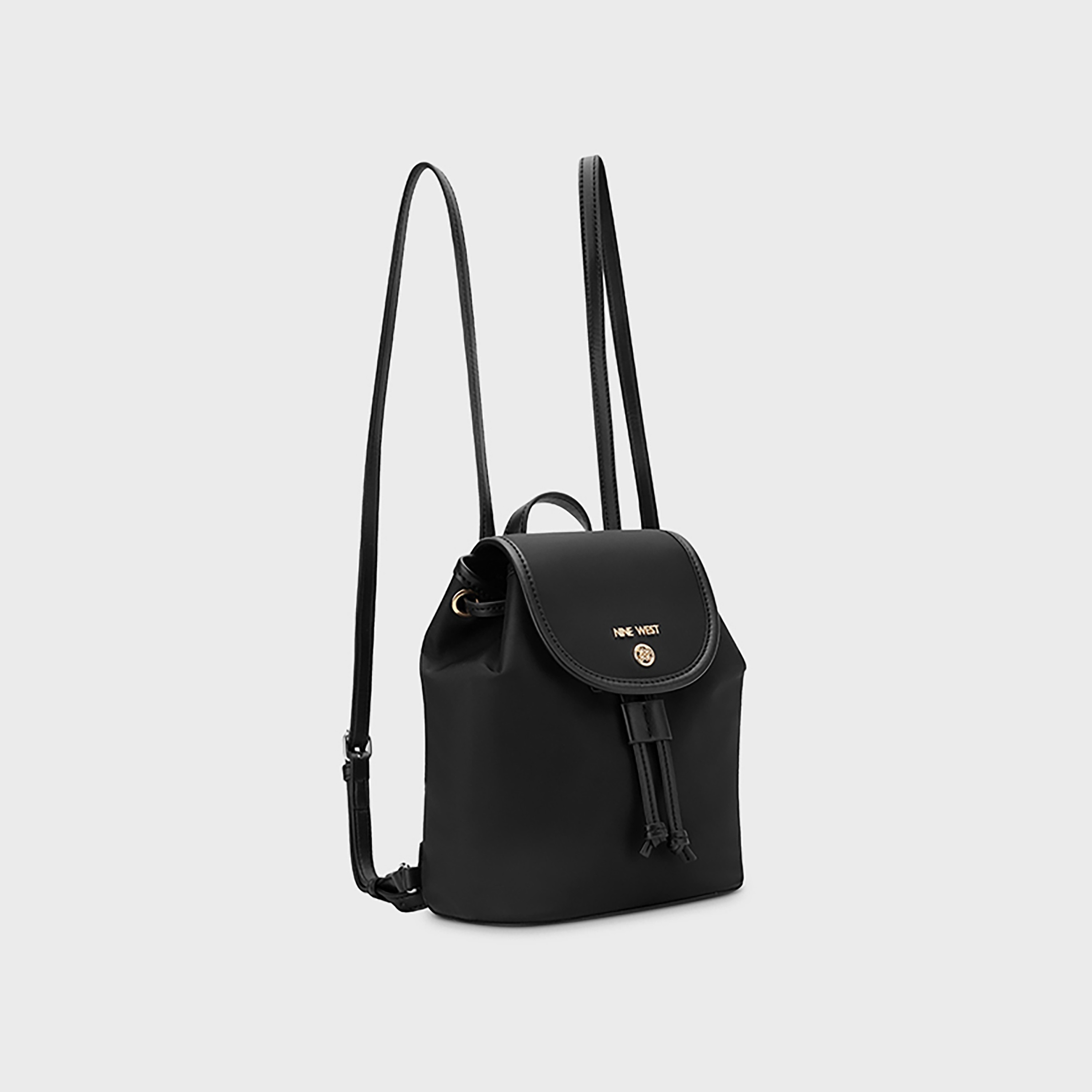Nine West Plain Bucket Backpack with Zipper Closure and Adjustable Strap-women-bagsandwallets-backpacks-image-2