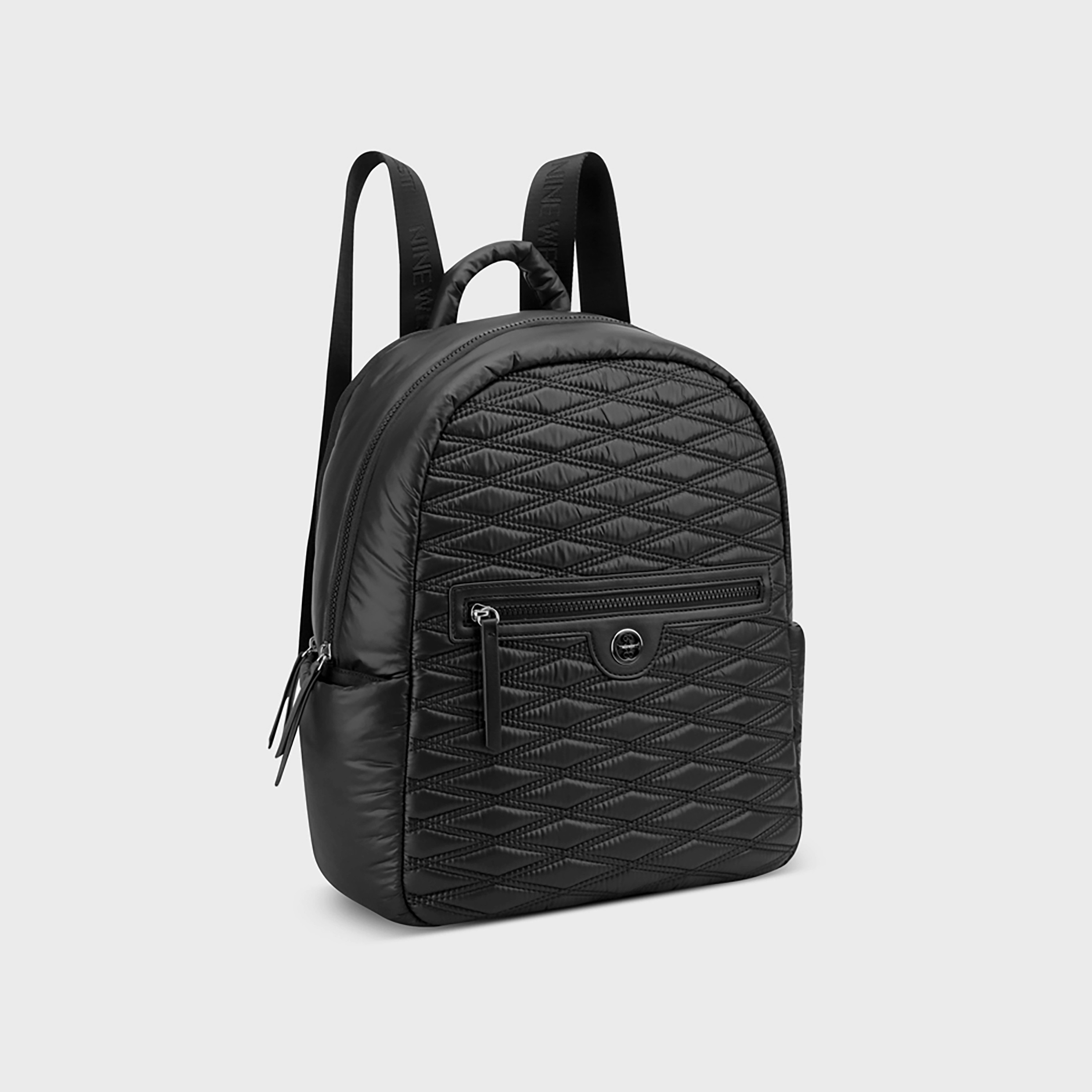 حقيبة ظهر مبطنة من Nine West مع سحاب إغلاق وحزام قابل للتعديل-women-bagsandwallets-backpacks-image-2