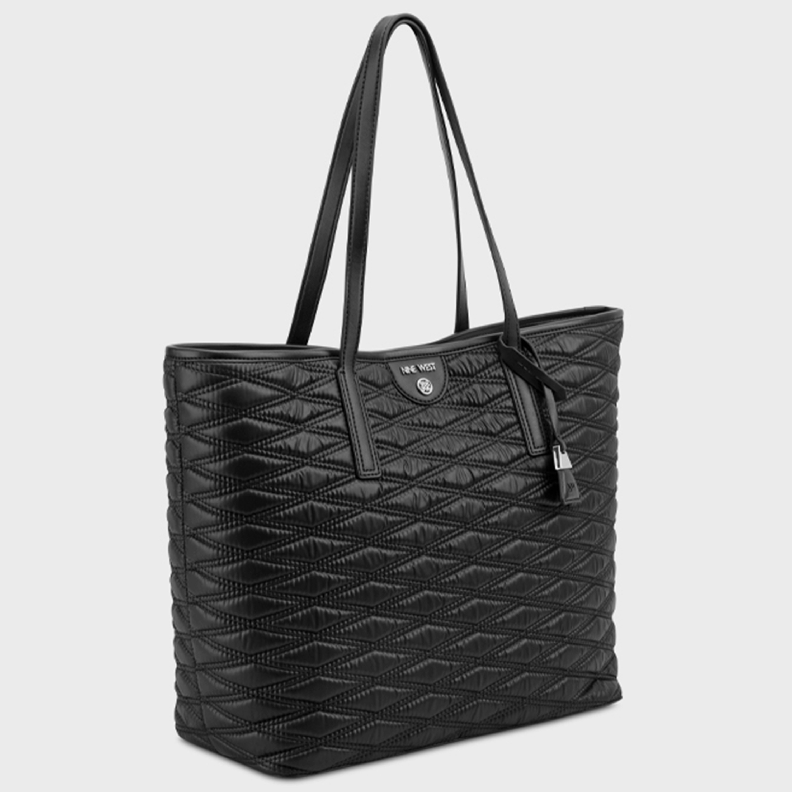 Nine West Quilted Double Handle Tote Bag with Magnetic Closure-women-bagsandwallets-handbags-image-2
