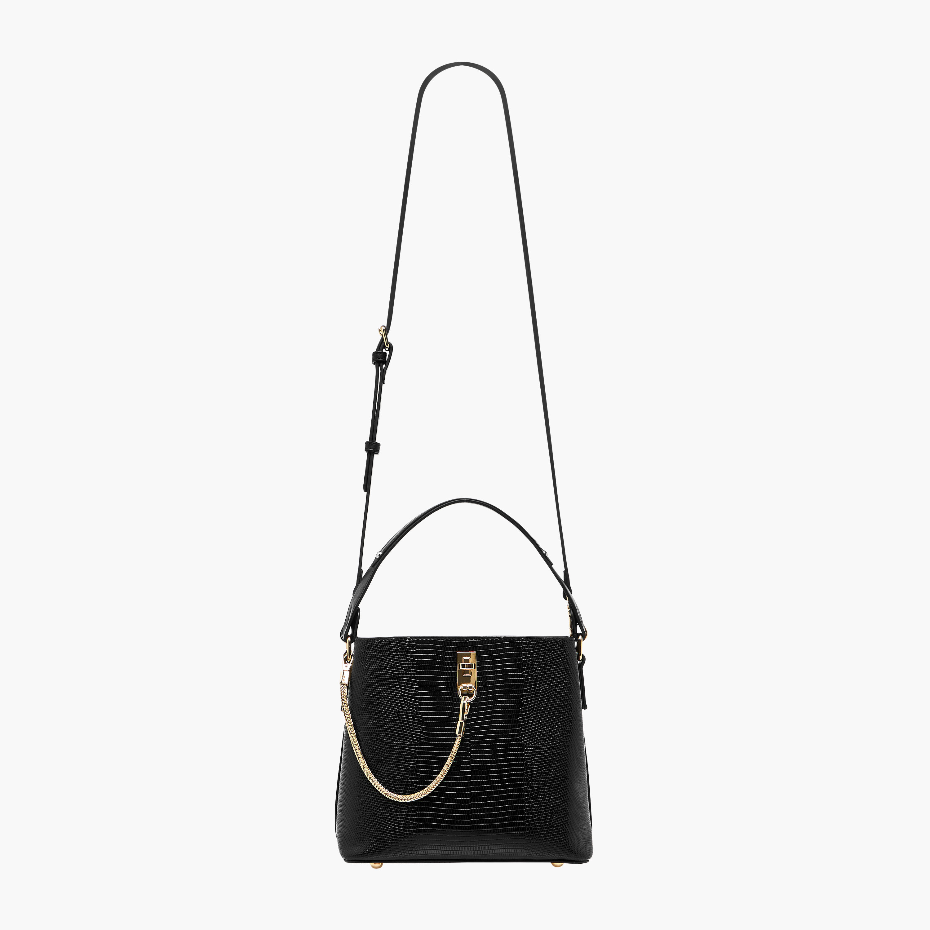 Celeste Textured Shoulder Bag with Zip Closure-women-bagsandwallets-handbags-image-3