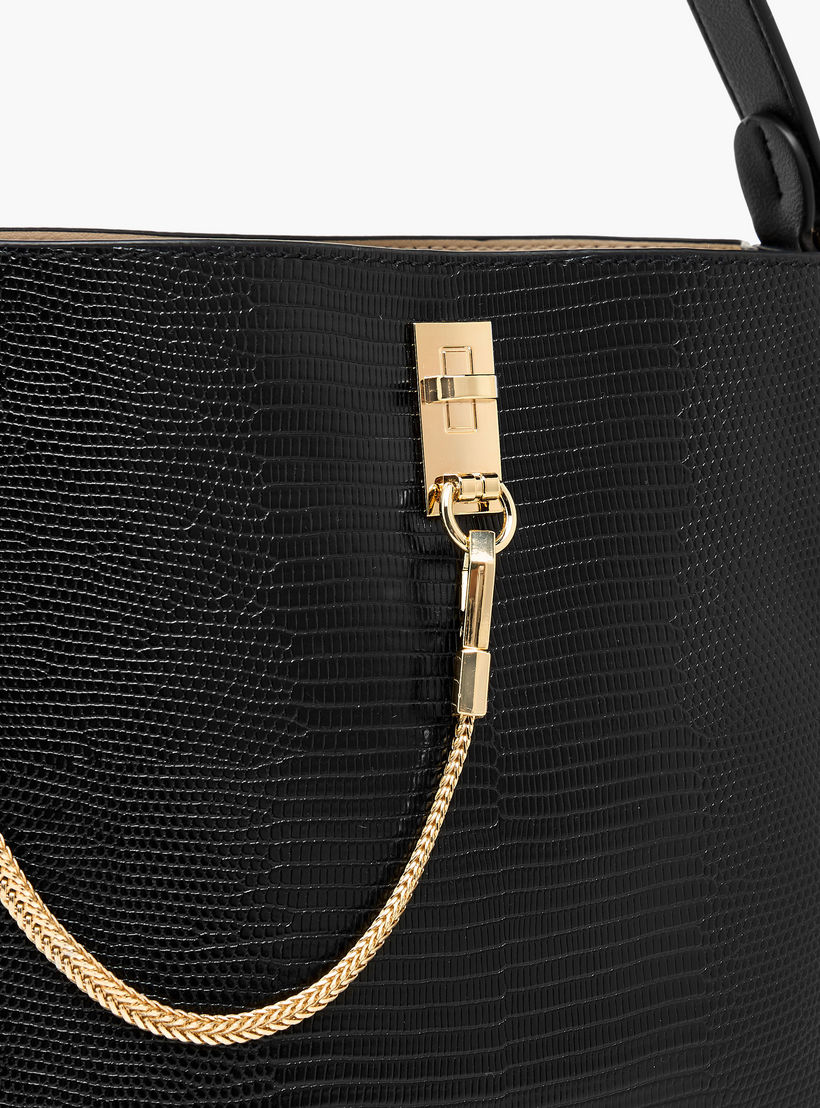 Celeste Textured Shoulder Bag with Zip Closure-women-bagsandwallets-handbags-image-6