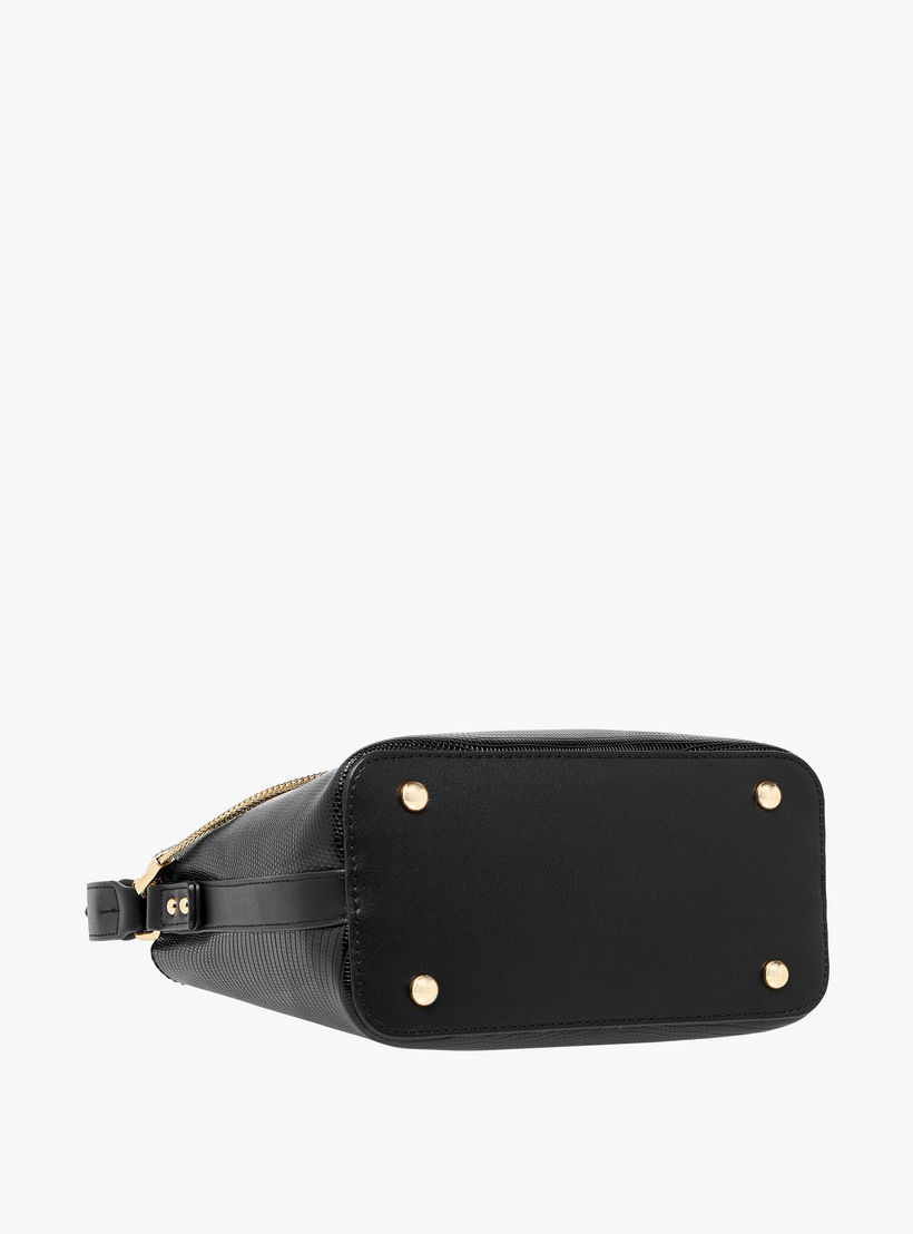 Celeste Textured Shoulder Bag with Zip Closure-women-bagsandwallets-handbags-image-8