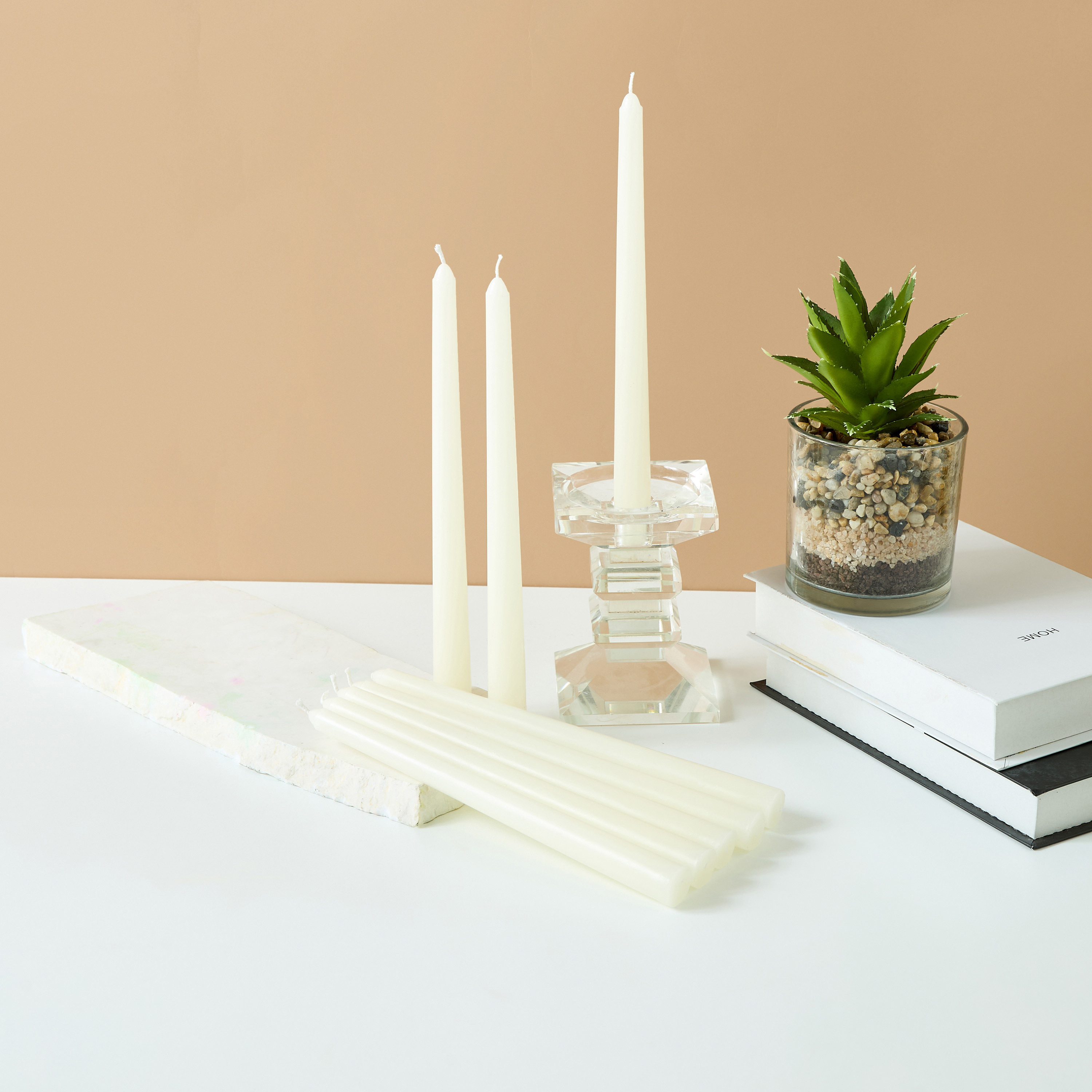 Unscented Taper Candle - Set of 8-household-homefragrance-candles-image-1