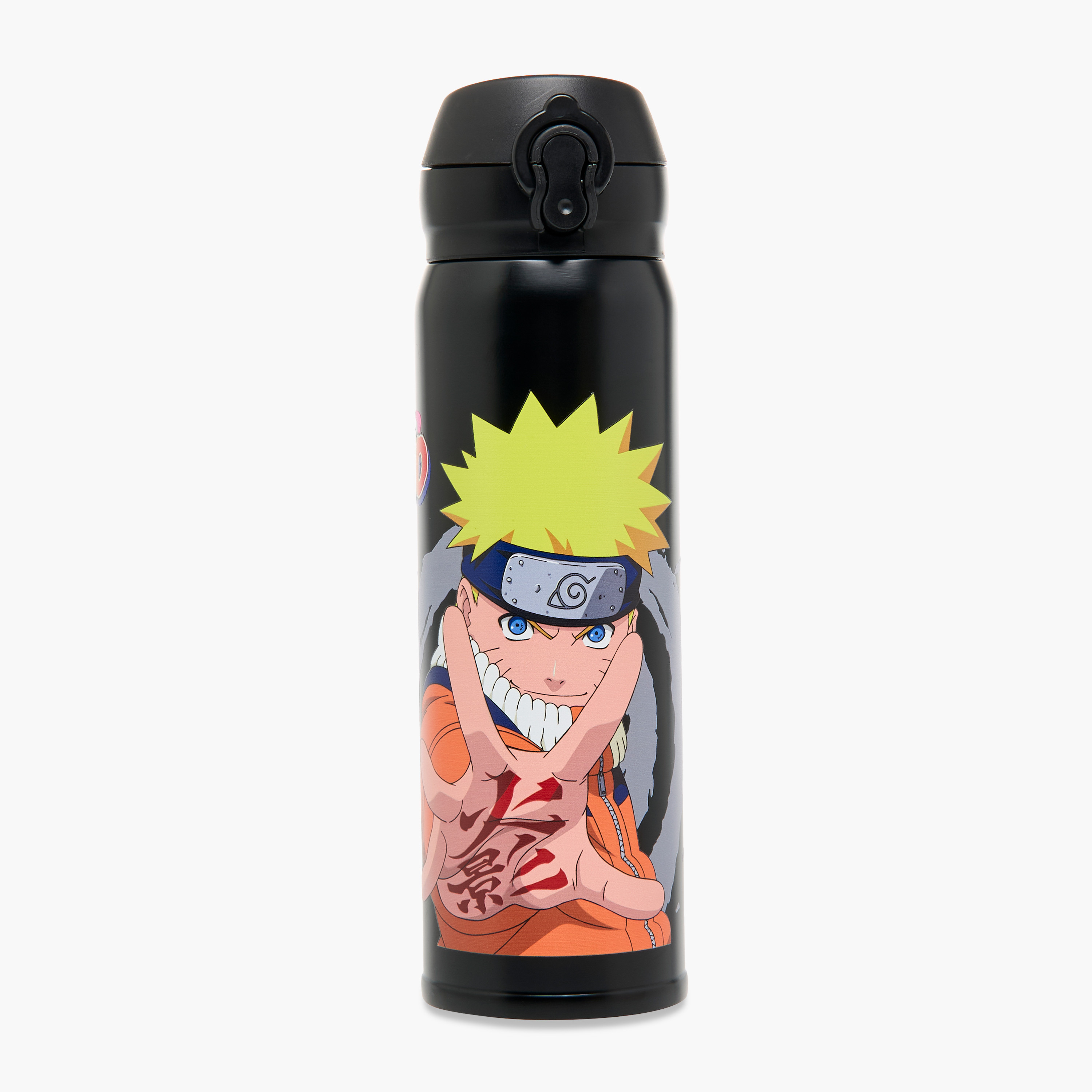 TV Tokyo Naruto Print Stainless Steel Water Bottle - 450 ml-school-waterbottles-image-1