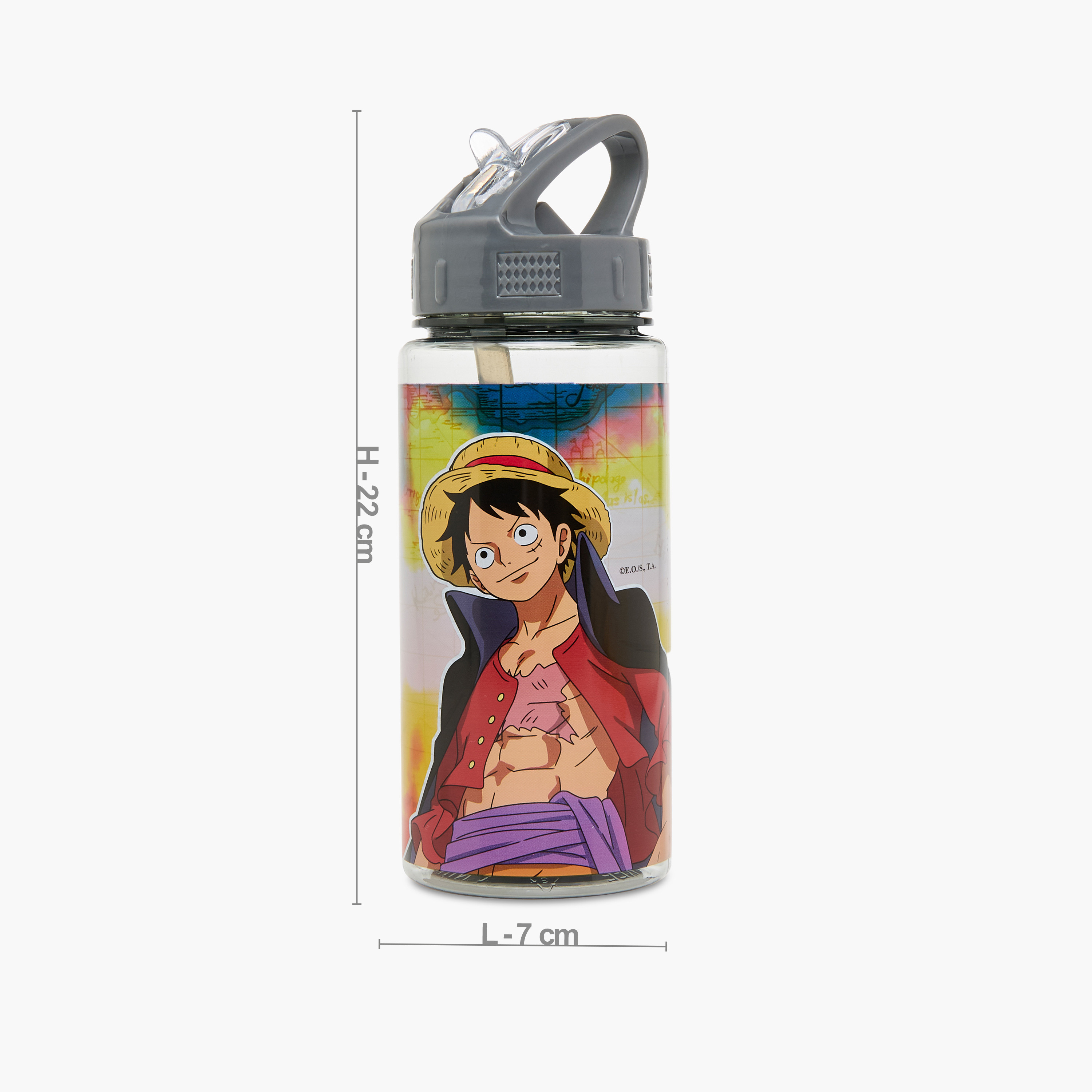 Toei Animation One Piece Print Water Bottle - 450 ml-school-waterbottles-image-2