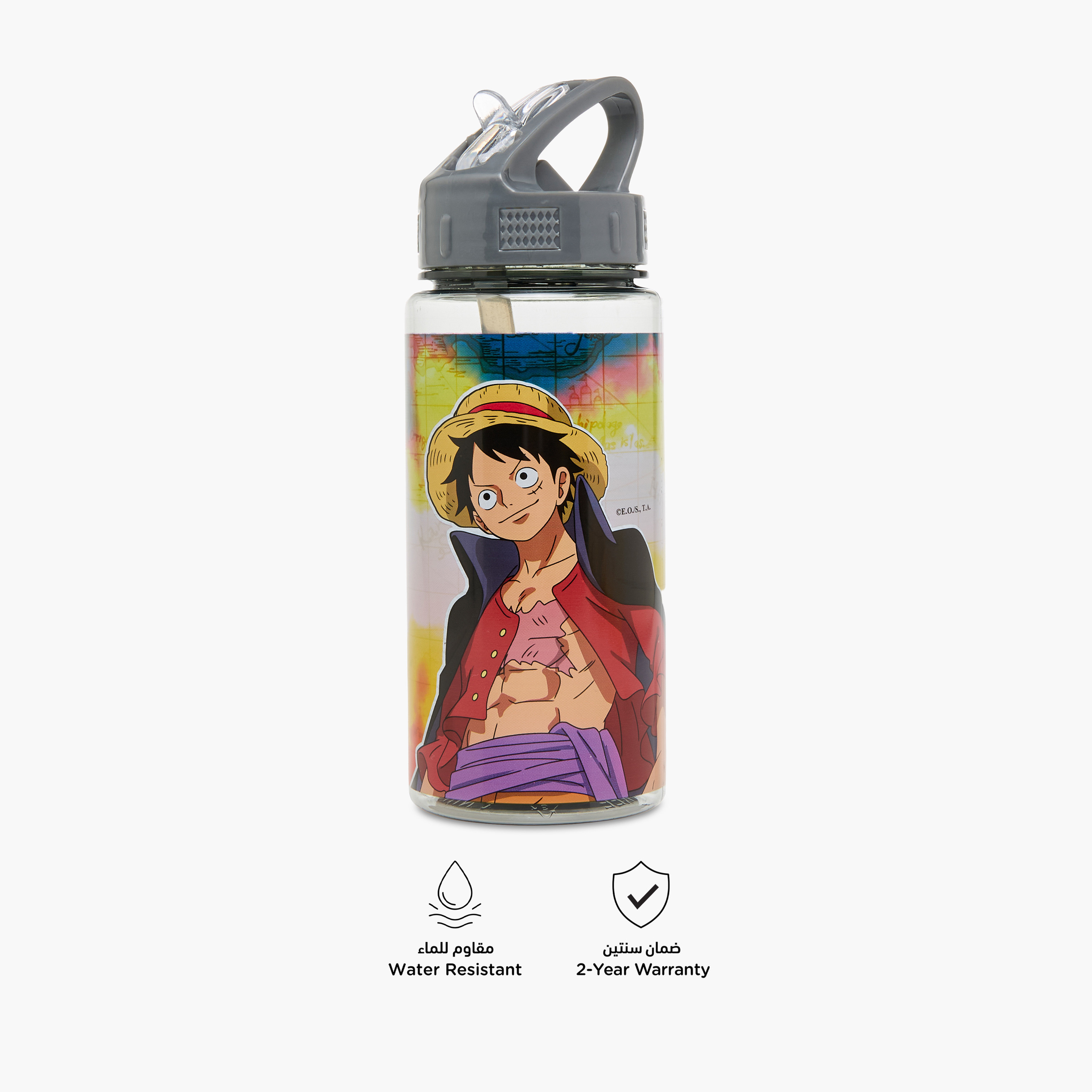 Toei Animation One Piece Print Water Bottle - 450 ml-school-waterbottles-image-4