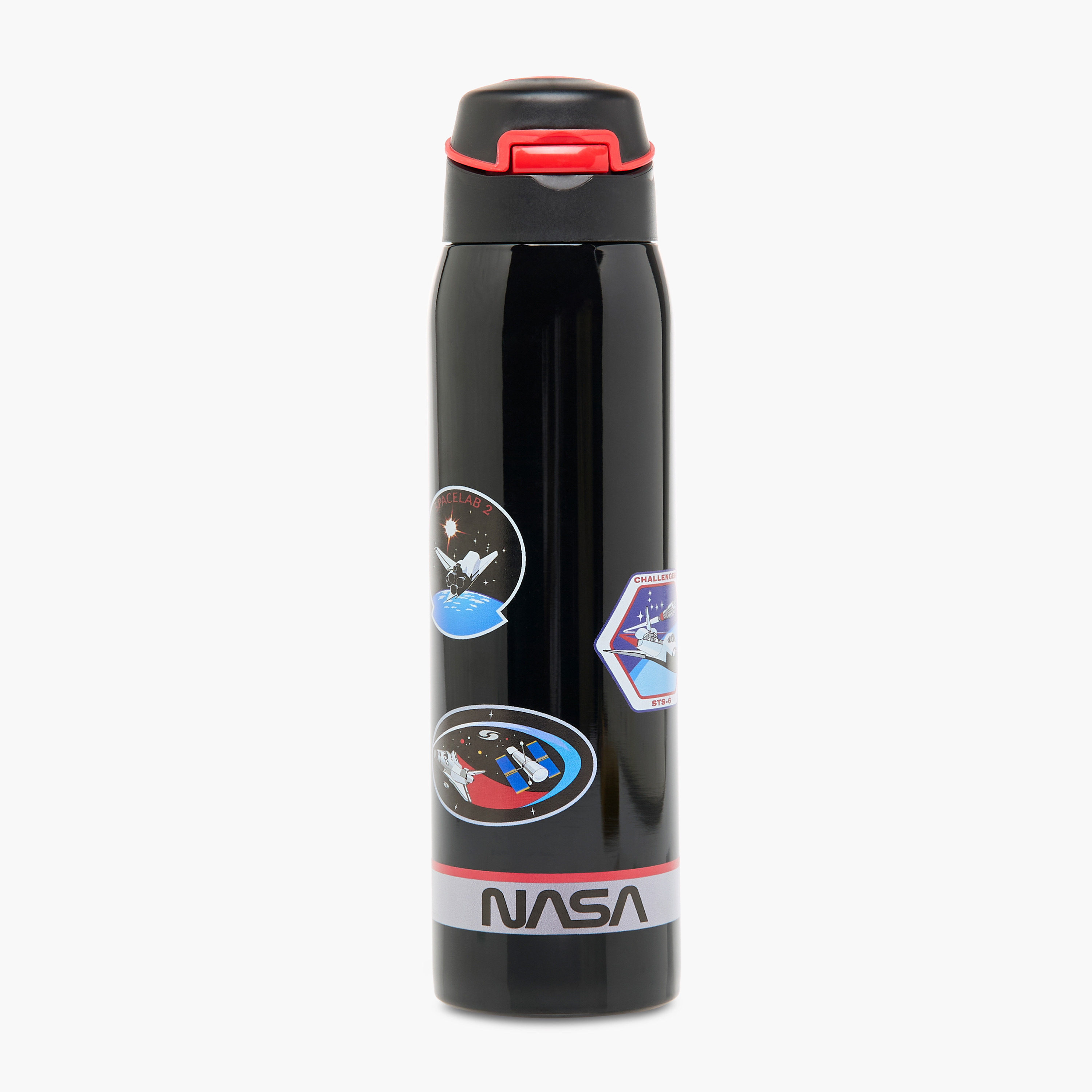 NASA Printed Stainless Steel Vacuum Water Bottle - 500 ml-school-waterbottles-image-1