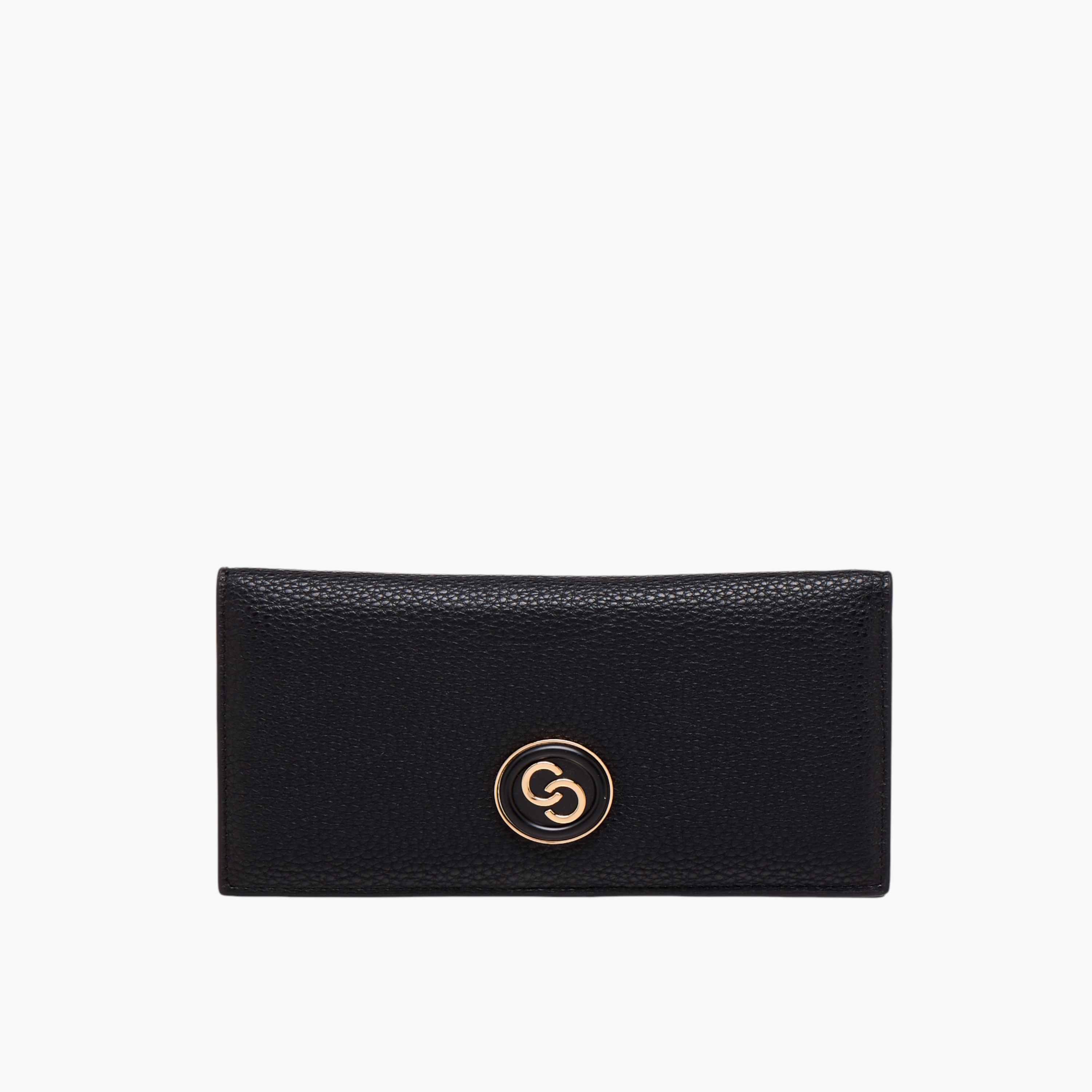 محفظة بارزة الملمس بطية ثنائية وزر إغلاق مغناطيسي من سيليست-women-bagsandwallets-wallets-image-1