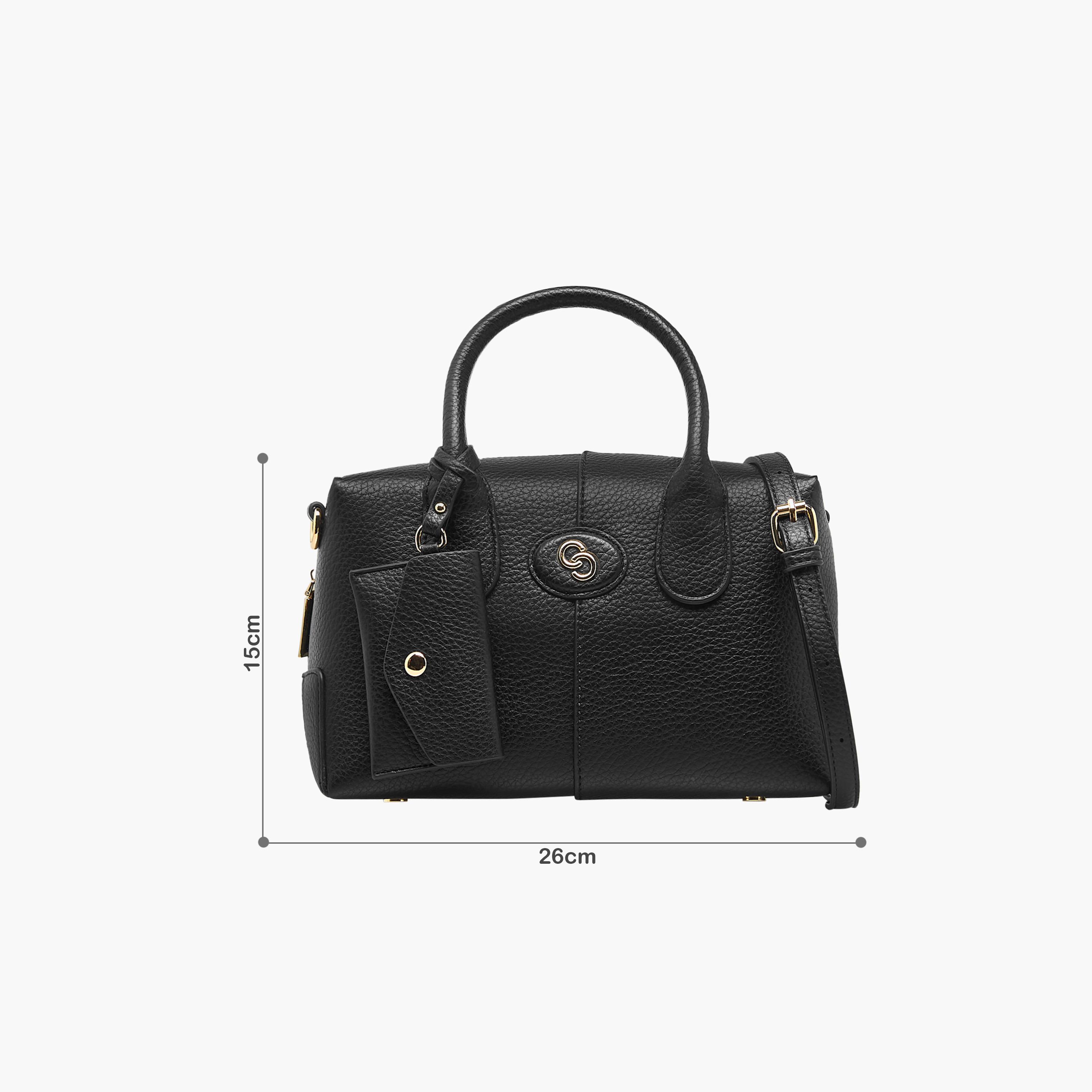 Celeste Solid Tote Bag with Coin Purse and Double Handle-women-bagsandwallets-handbags-image-2