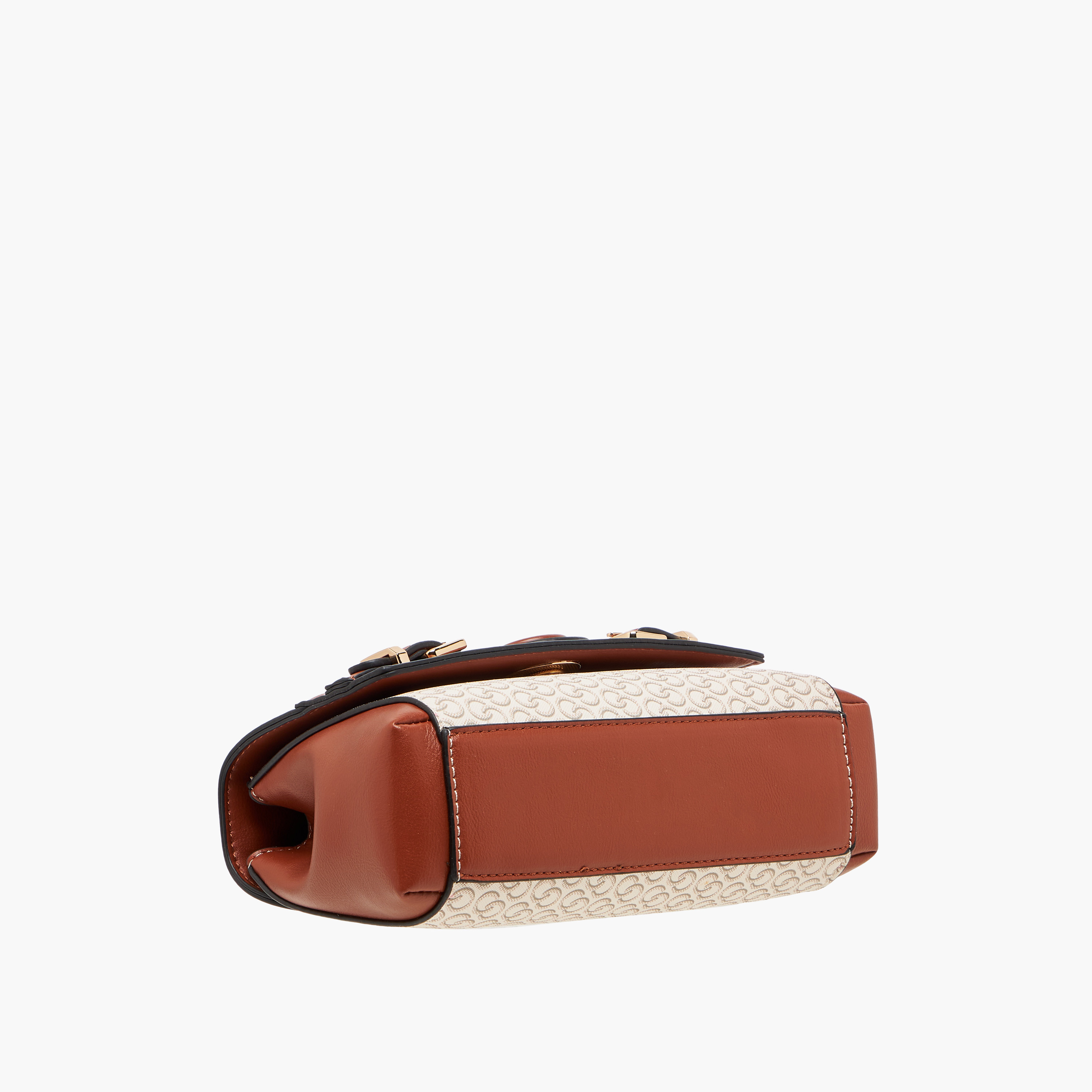 Celeste Monogram Print Crossbody Bag with Adjustable Strap and Button Closure-women-bagsandwallets-handbags-image-7