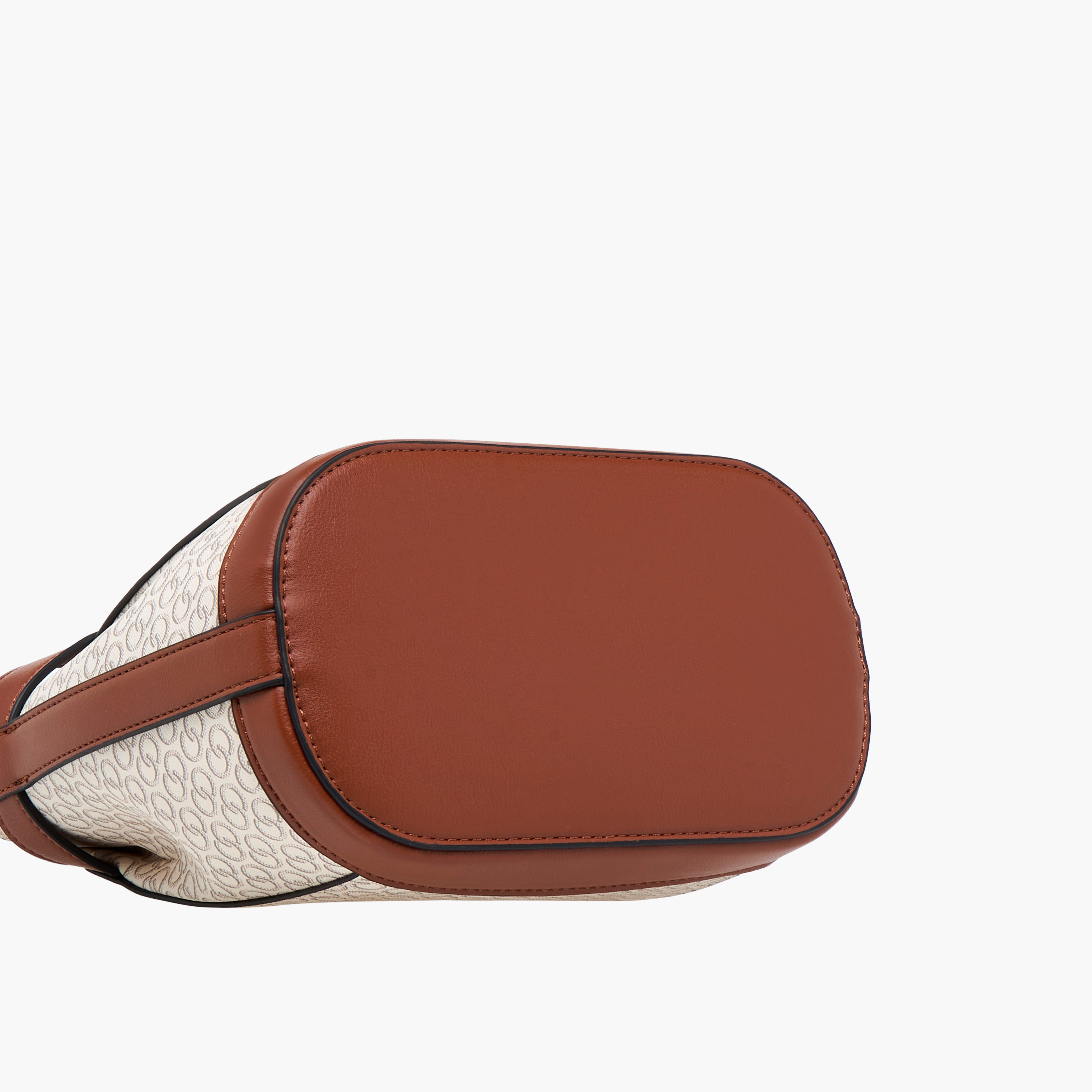 Celeste Monogram Print Shoulder Bag with Detachable Strap and Zip Closure-women-bagsandwallets-handbags-image-7