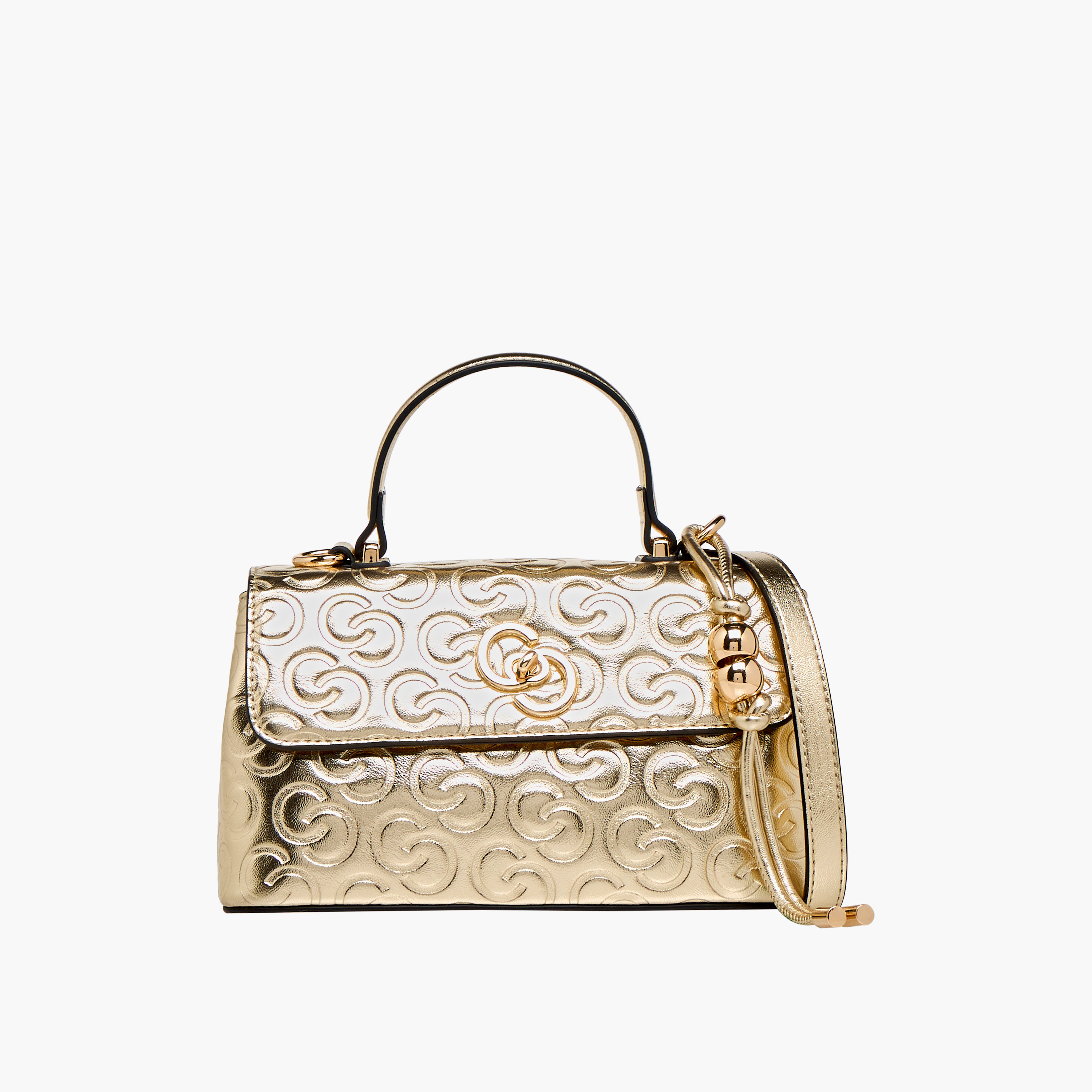 شنطة كروس بودي بحزام قابل للفصل وقفل إغلاق دوّار ونقوش مونوجرام من سيليست-women-bagsandwallets-handbags-image-10