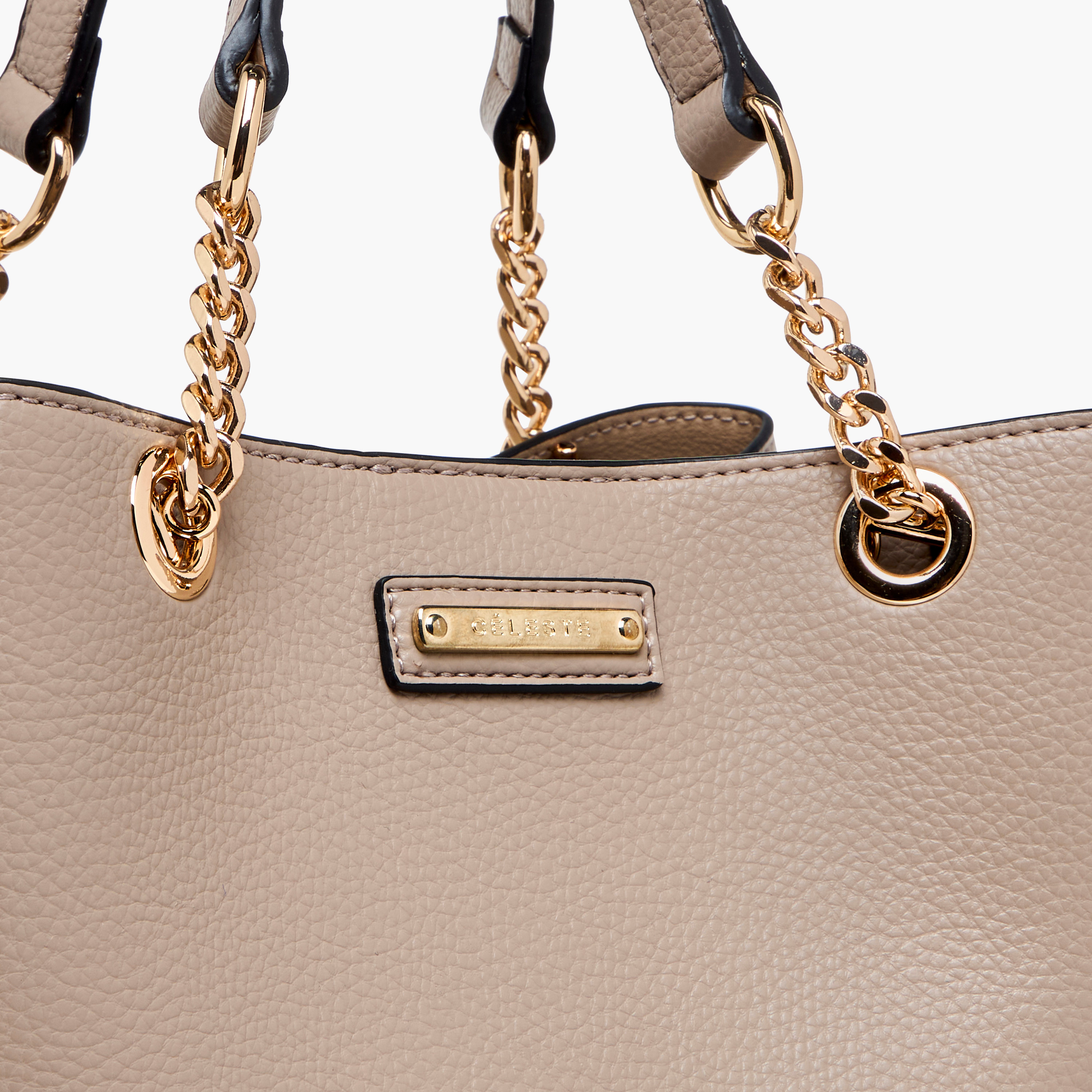 Celeste Solid Tote Bag with Double Handle and Detachable Strap-women-bagsandwallets-handbags-image-6