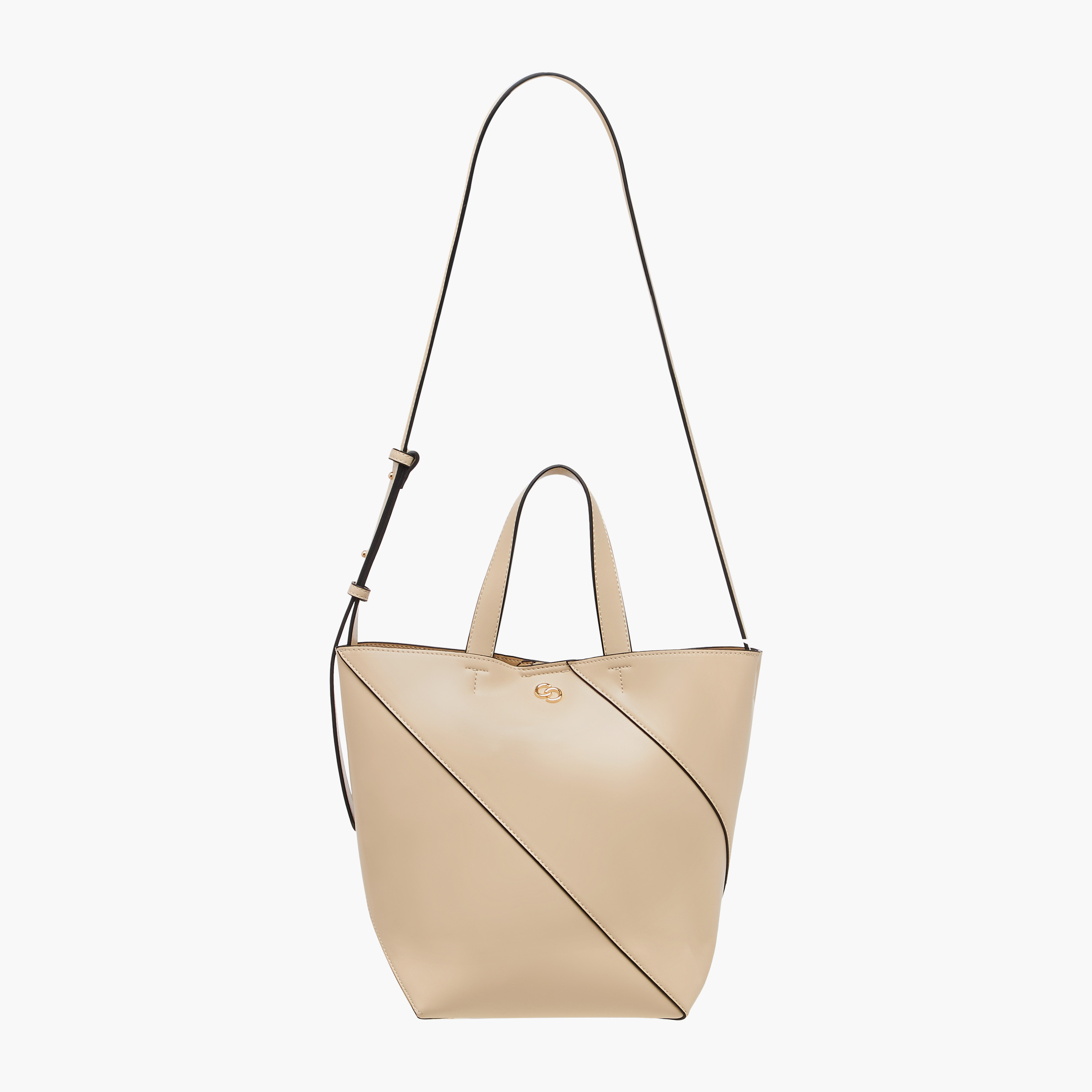 Celeste Panelled Tote Bag with Double Handle and Pouch-women-bagsandwallets-handbags-image-4