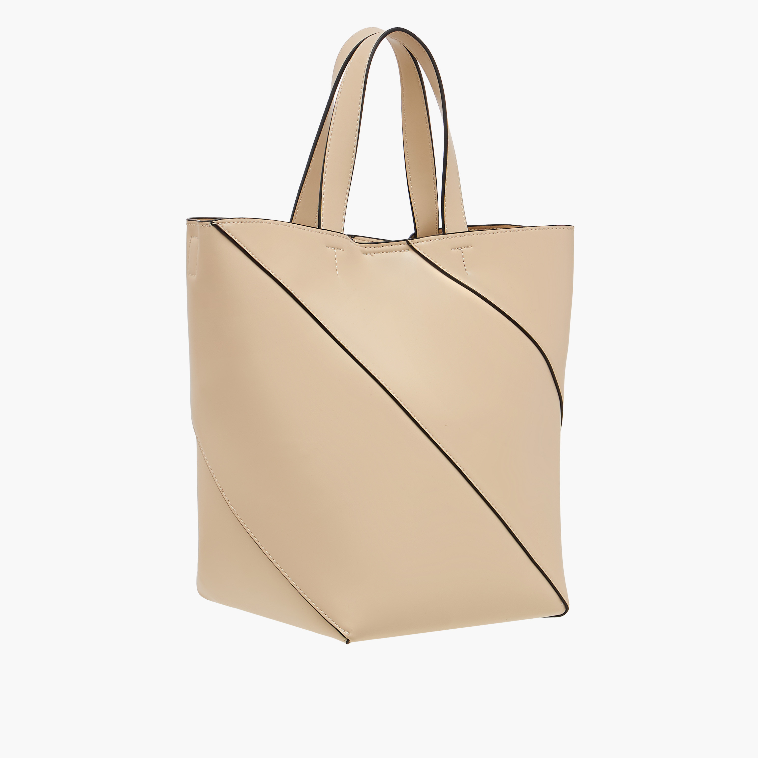 Celeste Panelled Tote Bag with Double Handle and Pouch-women-bagsandwallets-handbags-image-5