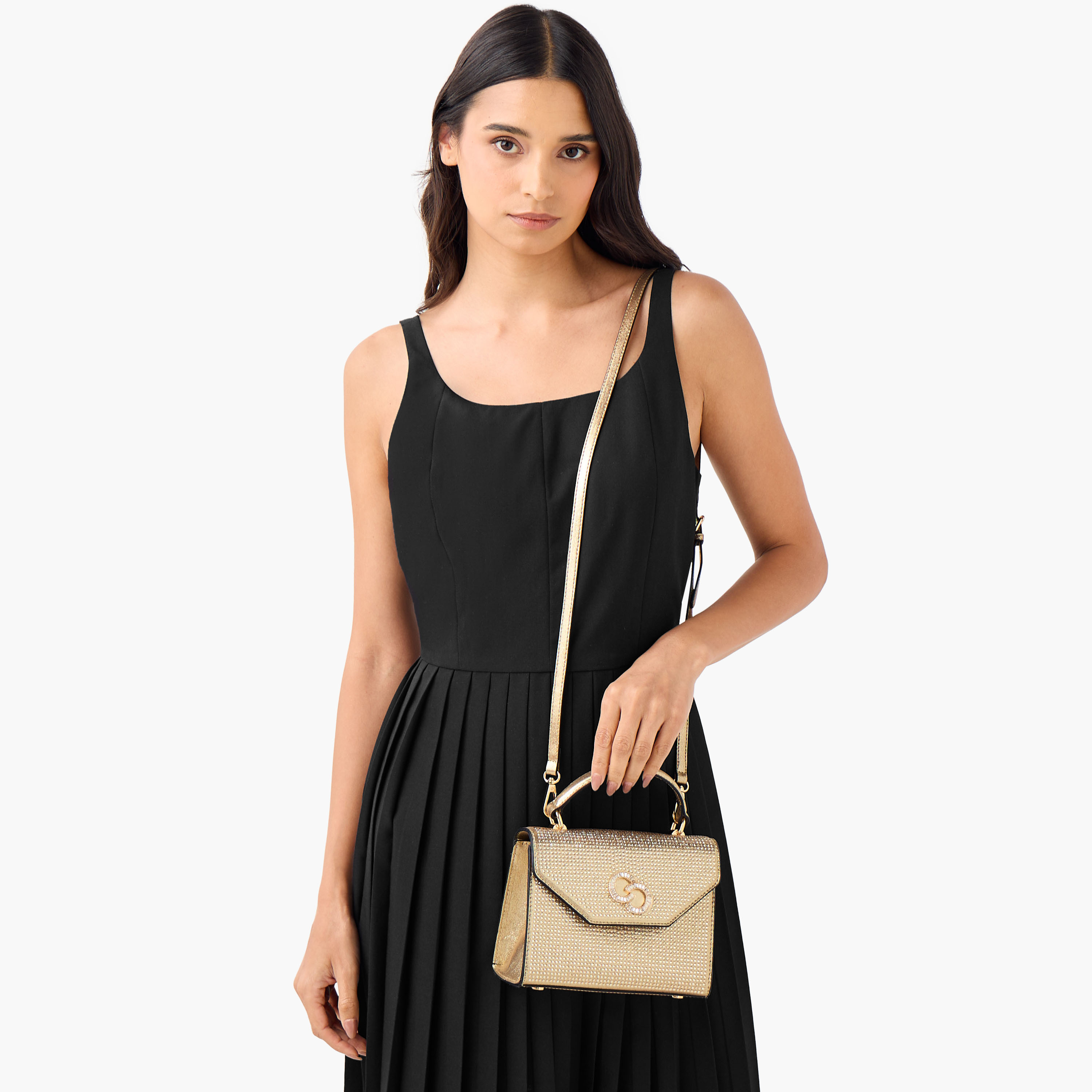 شنطة ساتشيل مزينة بزر إغلاق من سيليست-women-bagsandwallets-handbags-image-3