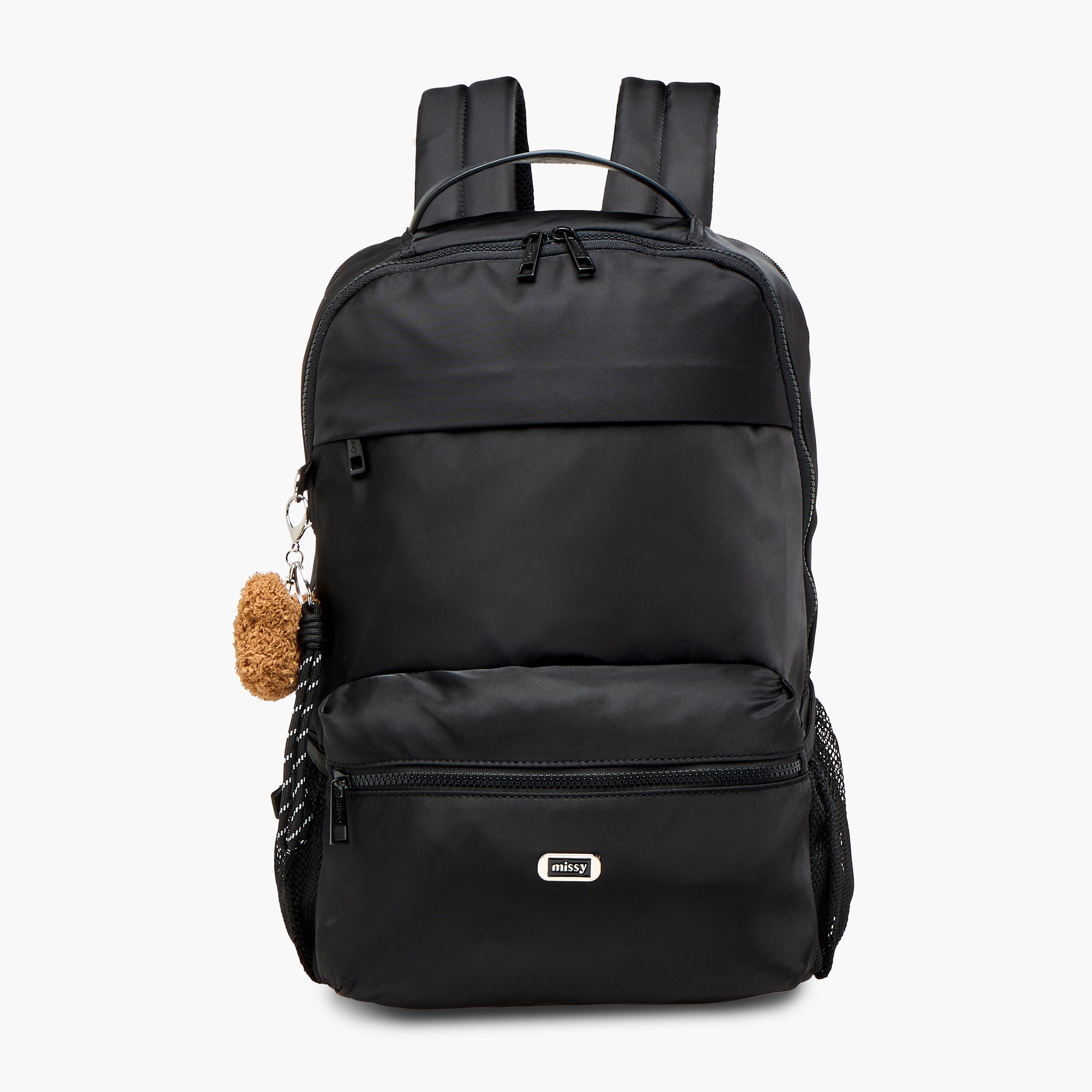 Missy Solid Backpack with Adjustable Shoulder Straps and Pencil Pouch-school-bagsandbackpacks-sets-image-2
