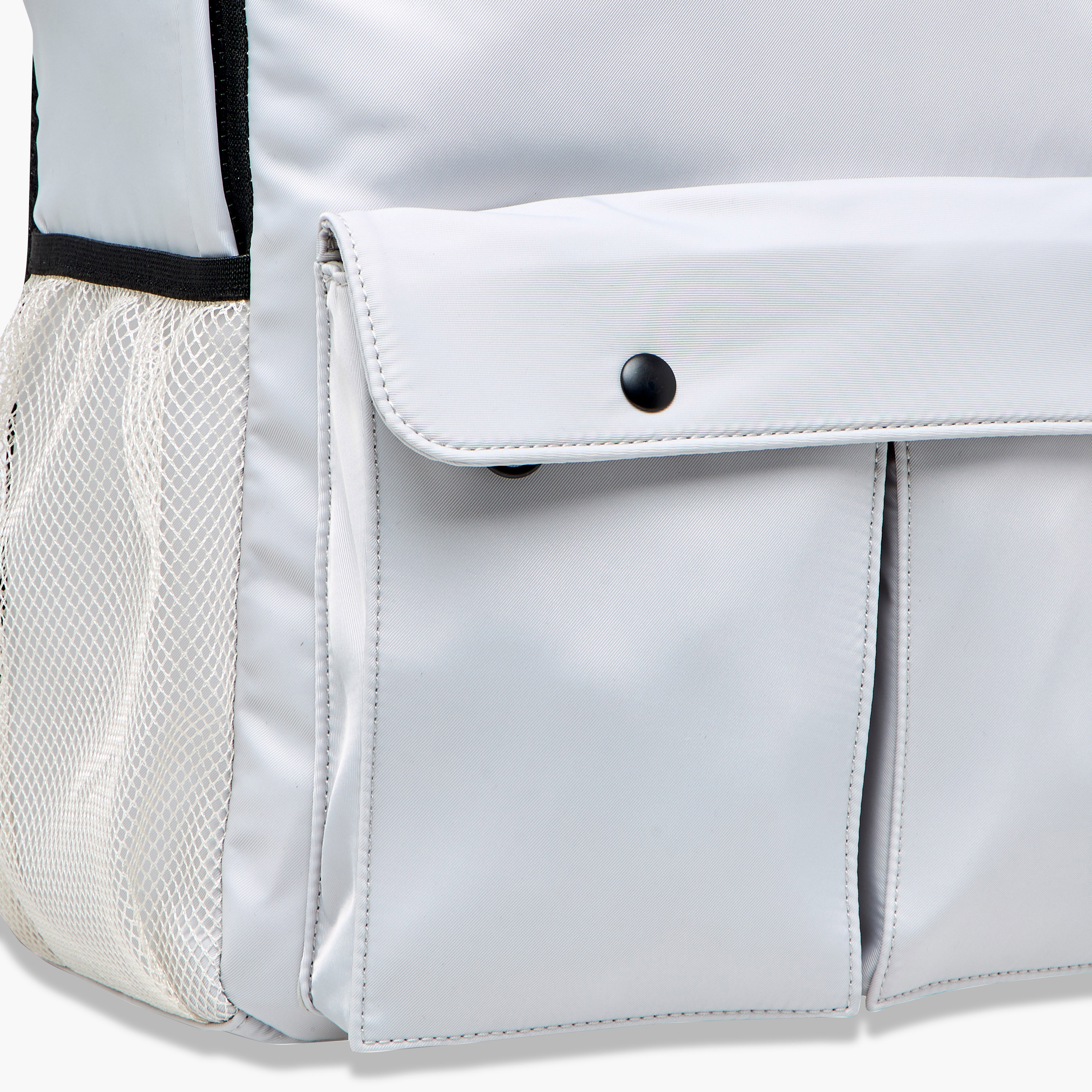Missy Solid Backpack with Adjustable Straps and Zip Closure - 12x30x41 cm-men-bags-image-5