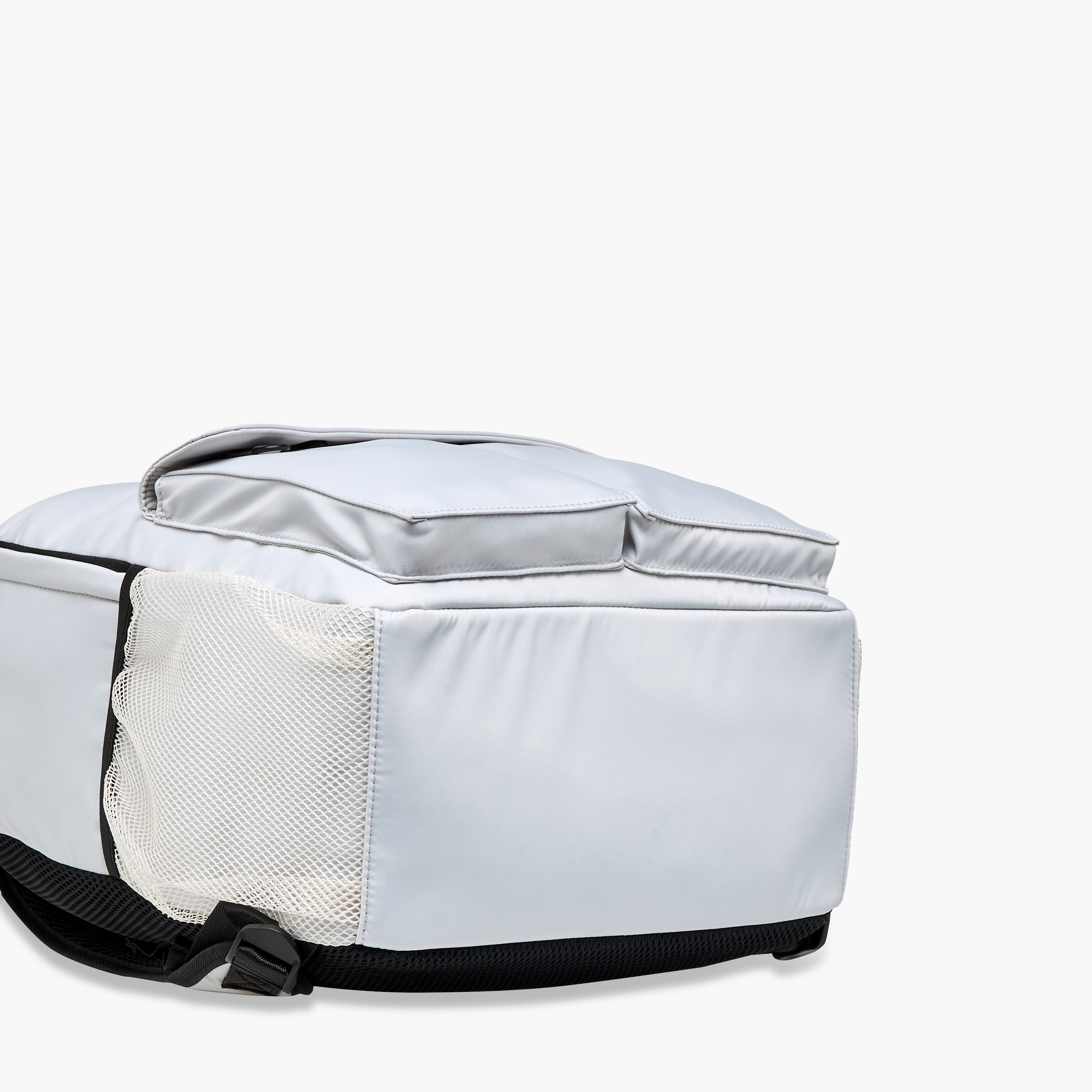Missy Solid Backpack with Adjustable Straps and Zip Closure - 12x30x41 cm-men-bags-image-6
