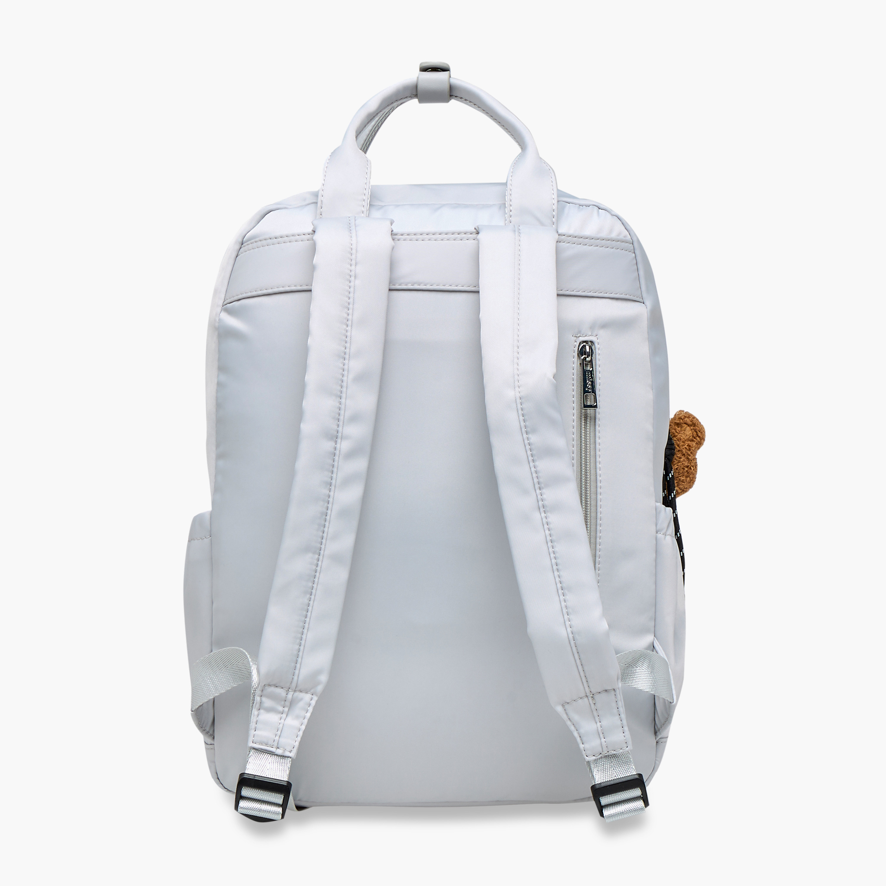 Missy Logo Applique Backpack with Adjustable Strap and Zip Closure - 12x30x41 cm-women-bagsandwallets-backpacks-image-3