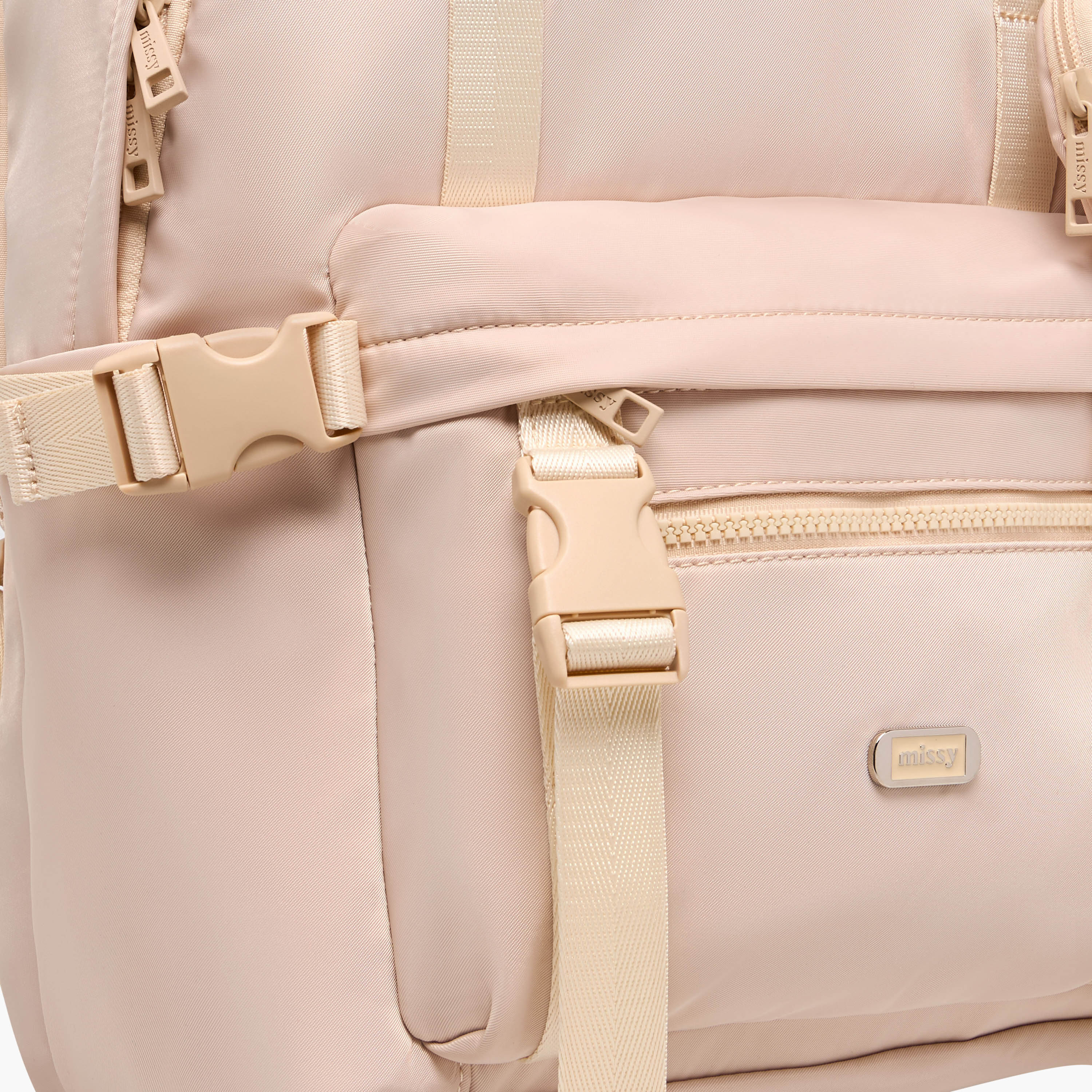 Missy Solid Backpack with Adjustable Shoulder Straps and Pouch-women-bagsandwallets-backpacks-image-6