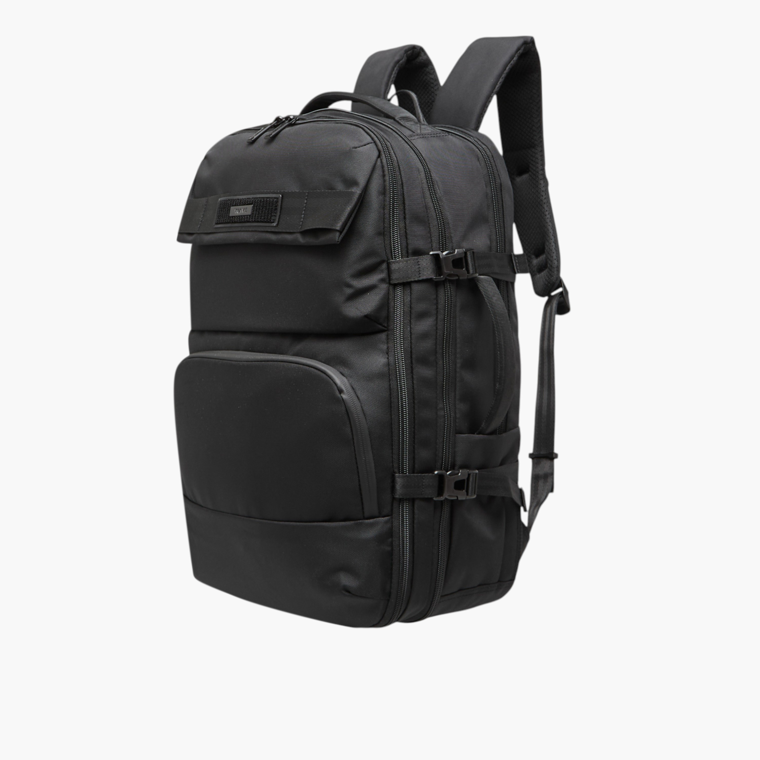 WAVE Solid Backpack with Adjustable Straps and Zip Closure-travel-luggagesandbags-backpacks-image-2