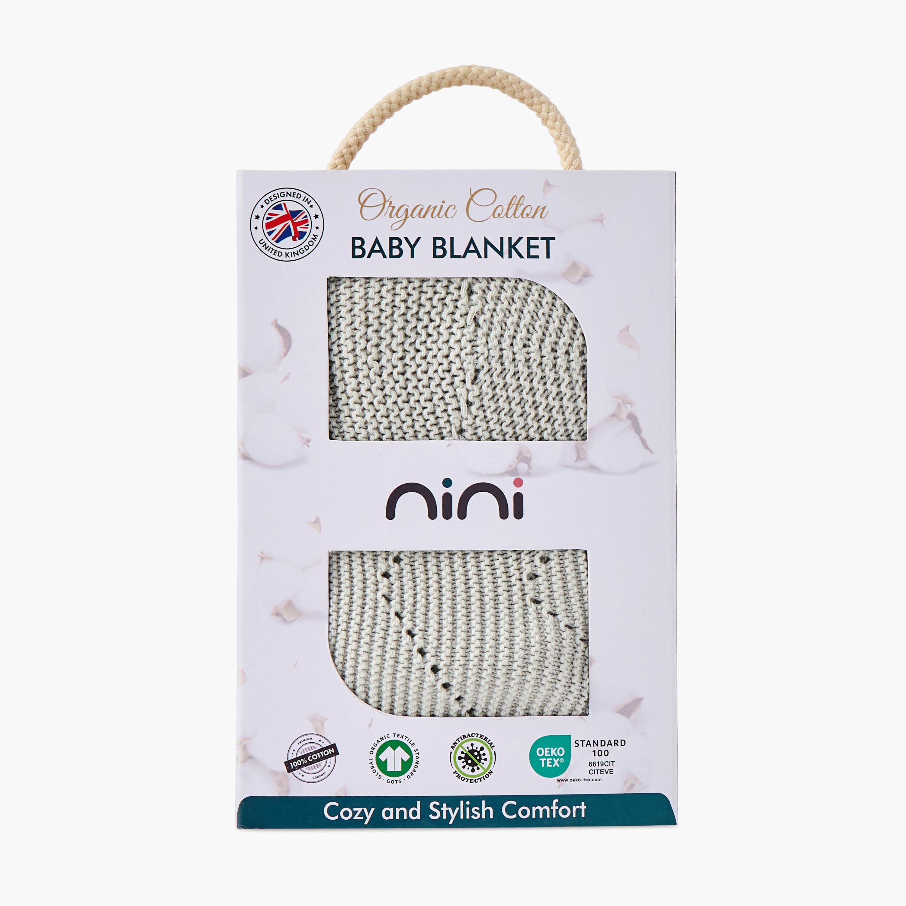 بطانية من القطن العضوي من نيني - 100×80 سم-baby-nursery-blanketsandswaddles-blanketsandquilts-image-6