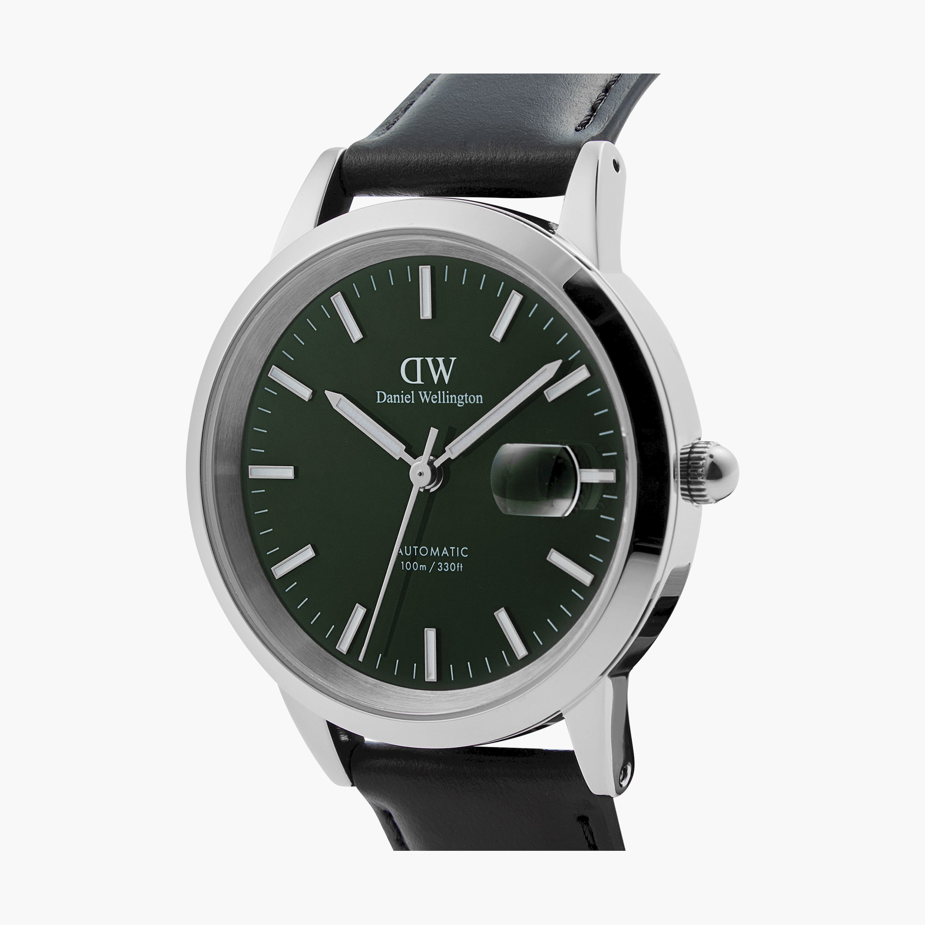 Daniel Welington Men's 40MM Silver Analog Leather Strap Watch | DW00100756-men-watchesandjewellery-watches-image-2