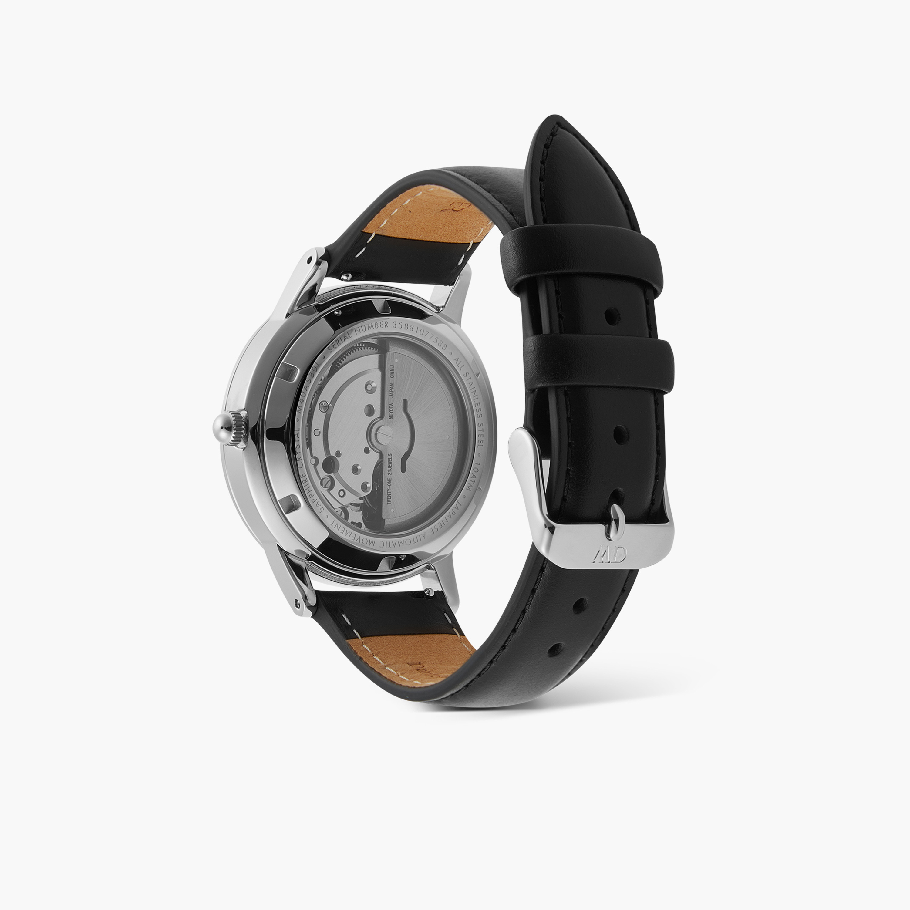 Daniel Welington Men's 40MM Silver Analog Leather Strap Watch | DW00100756-men-watchesandjewellery-watches-image-3
