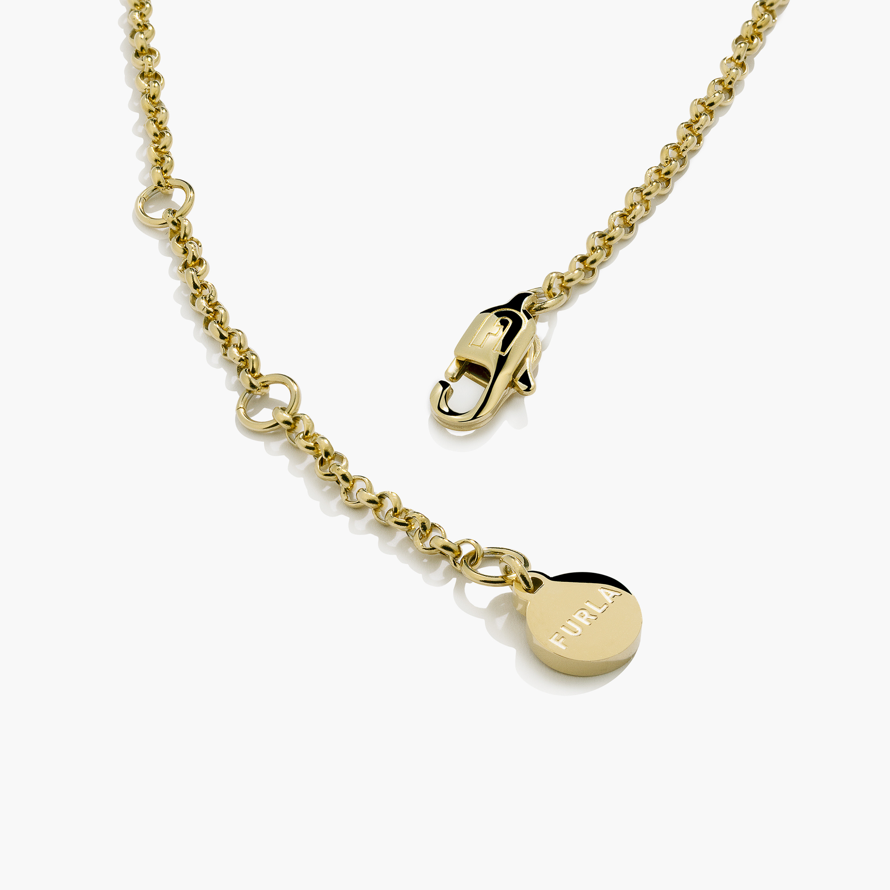 Furla Women's Stones Gold With Crystals & Green Malachite Necklace Stainless Steel | FJ4003NTU-women-watchesandjewellery-jewellery-necklacesandpendants-image-2