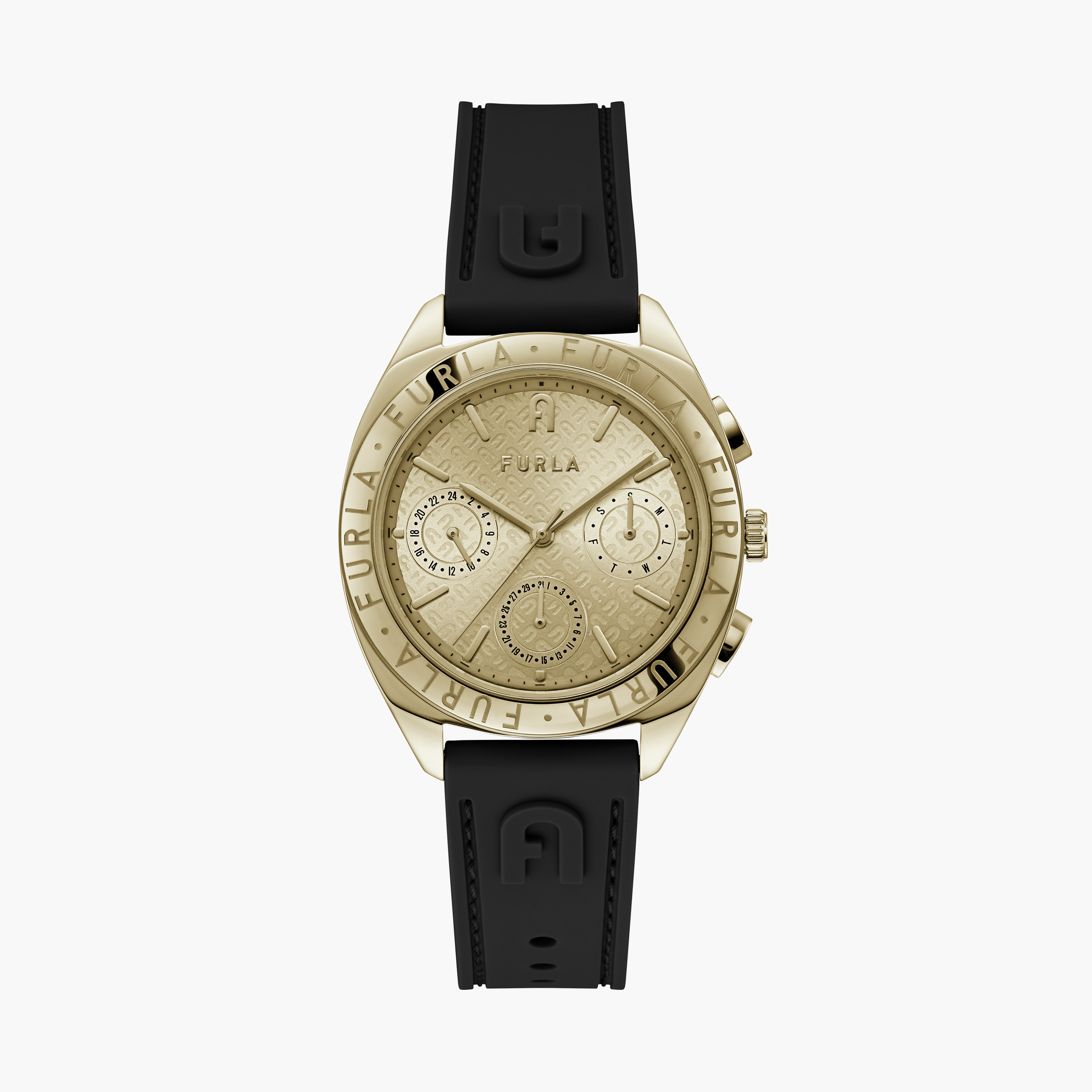 Furla Women's 37MM Gold Chronograph Stainless Steel Strap Watch | WW00051009L2-women-watchesandjewellery-watches-image-1