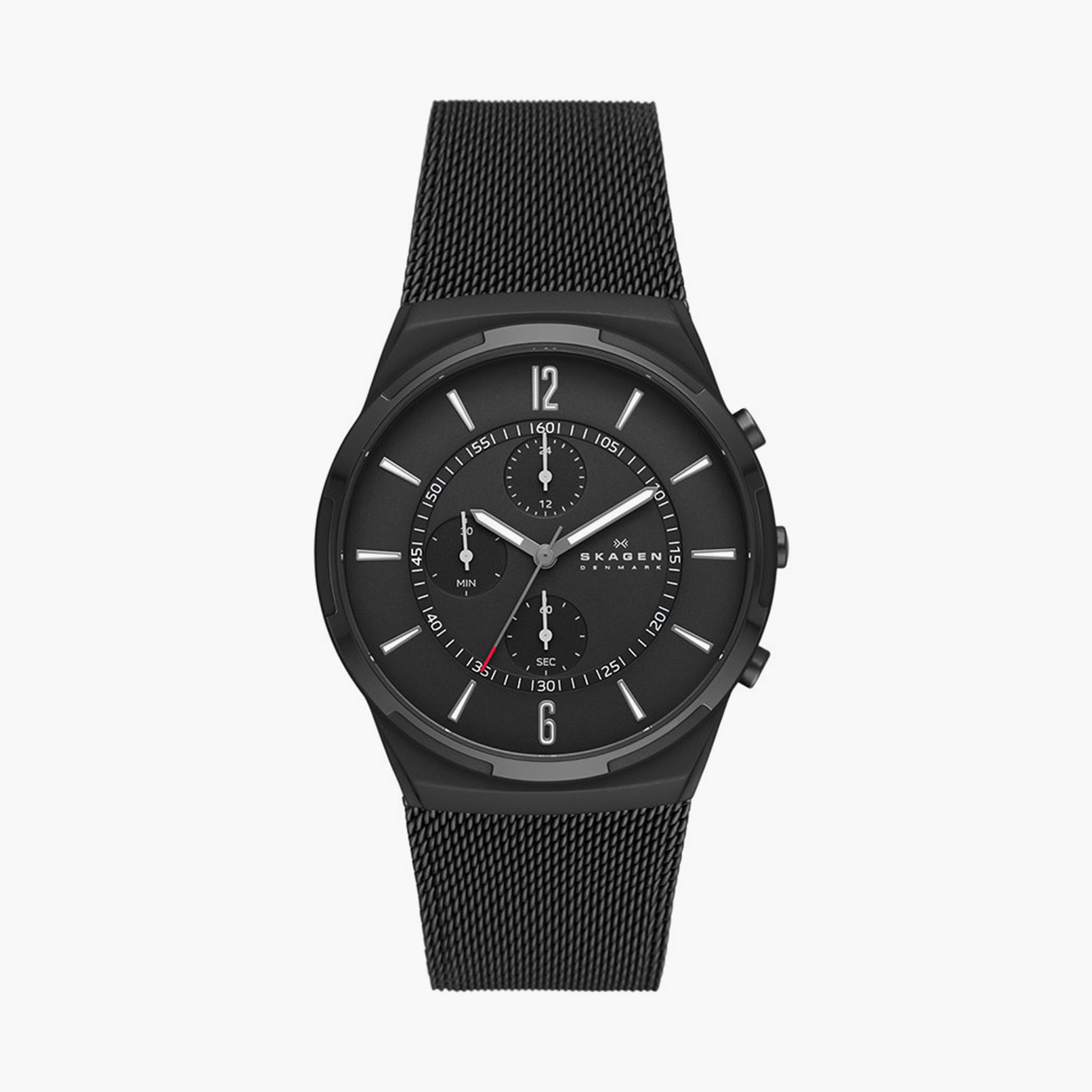 سكيجن- ساعة كوارتز للرجال ستانلس ستيل لون أسود 42مم | SKW6802-men-watchesandjewellery-watches-image-1
