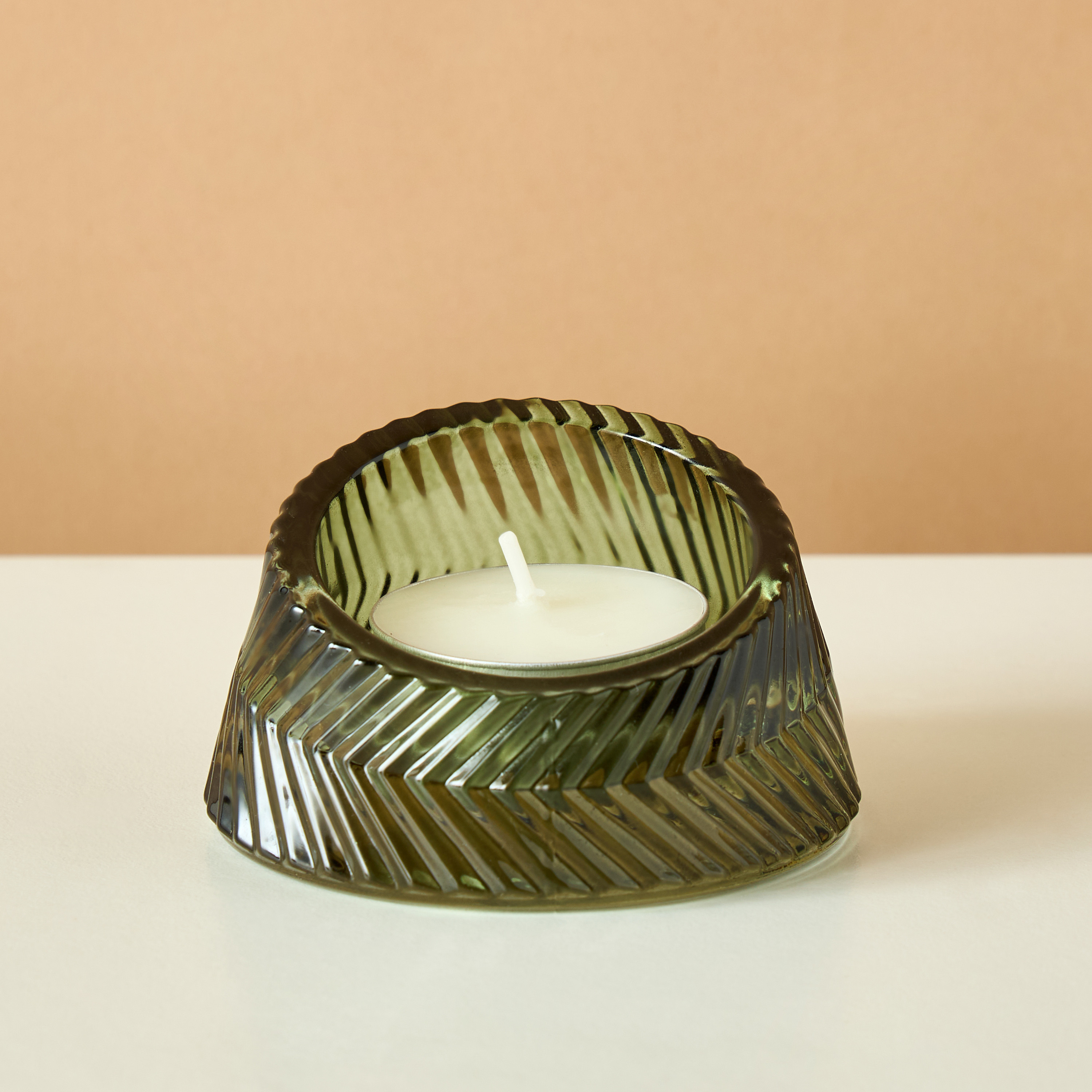 Textured Glass Tealight Candleholder - Set of 2-household-homefragrance-candles-image-3