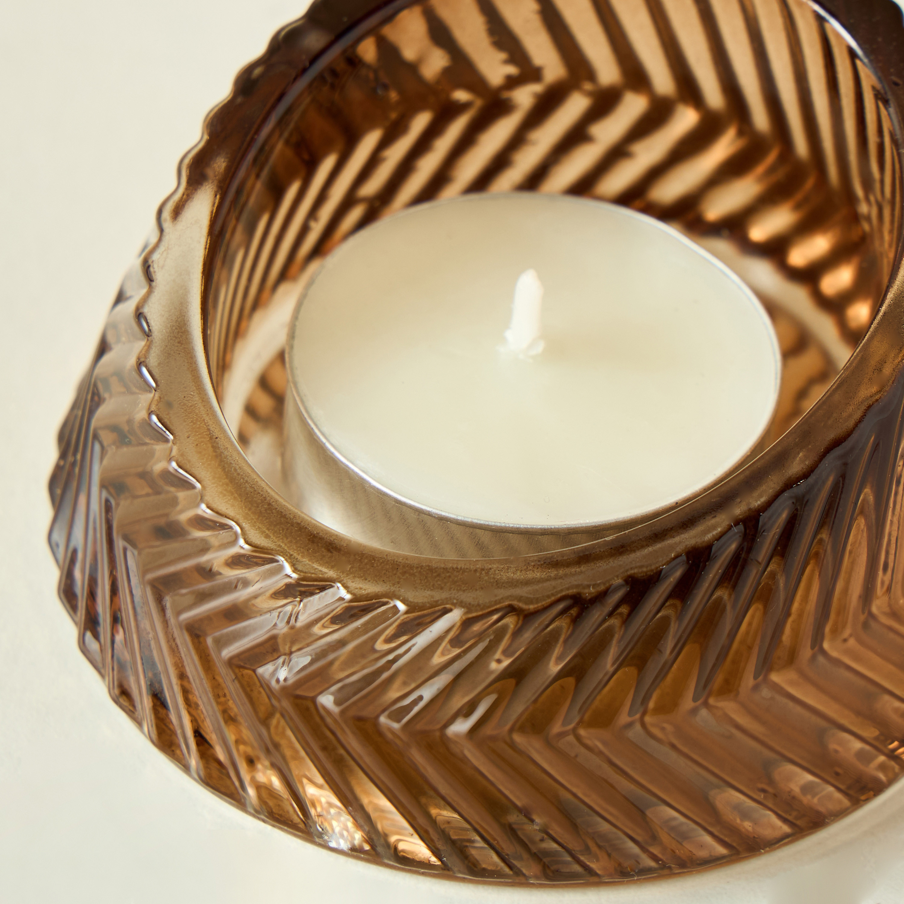 Textured Glass Tealight Candleholder - Set of 2-household-homefragrance-candles-image-5