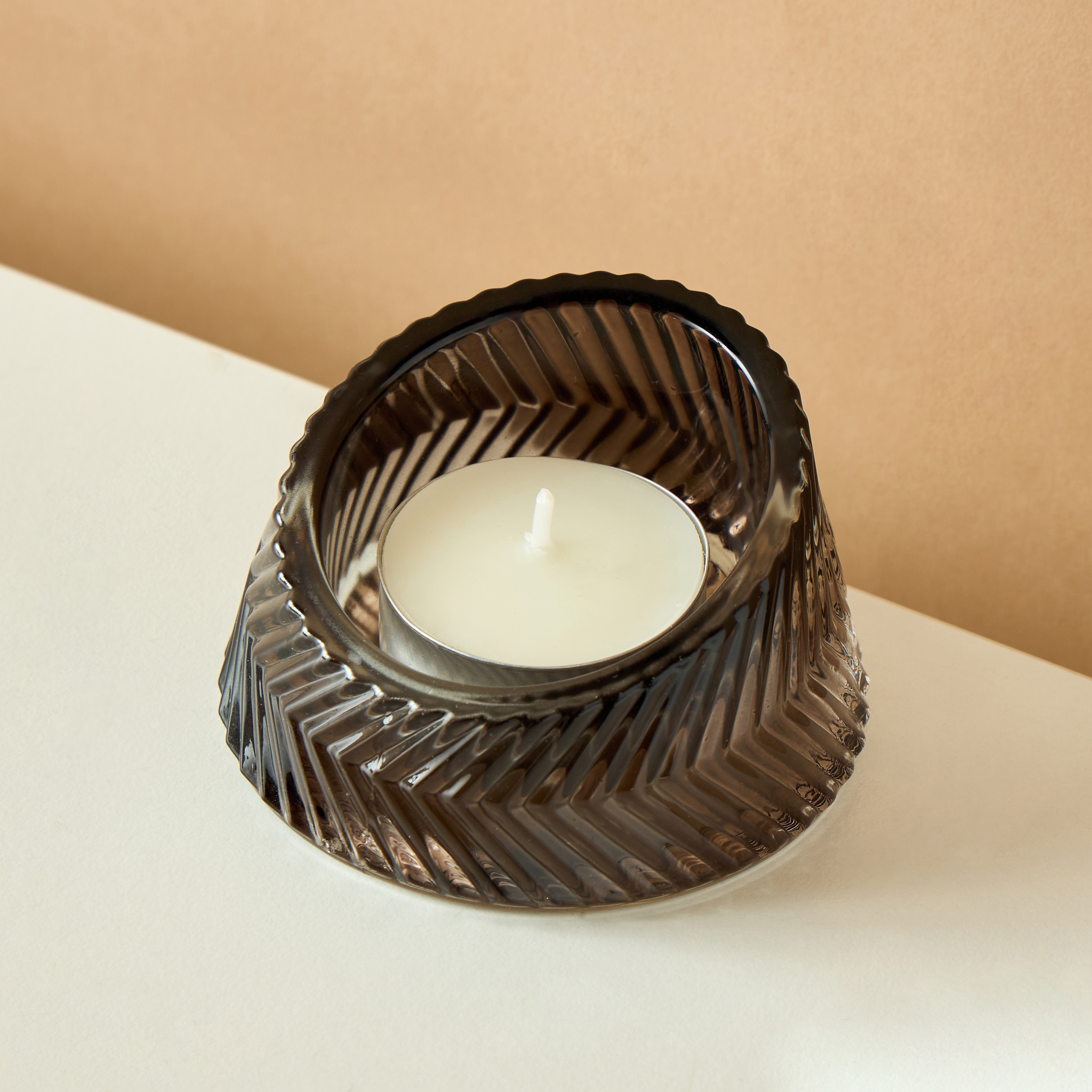 Textured Glass Tealight Candleholder - Set of 2-household-homefragrance-candles-image-4