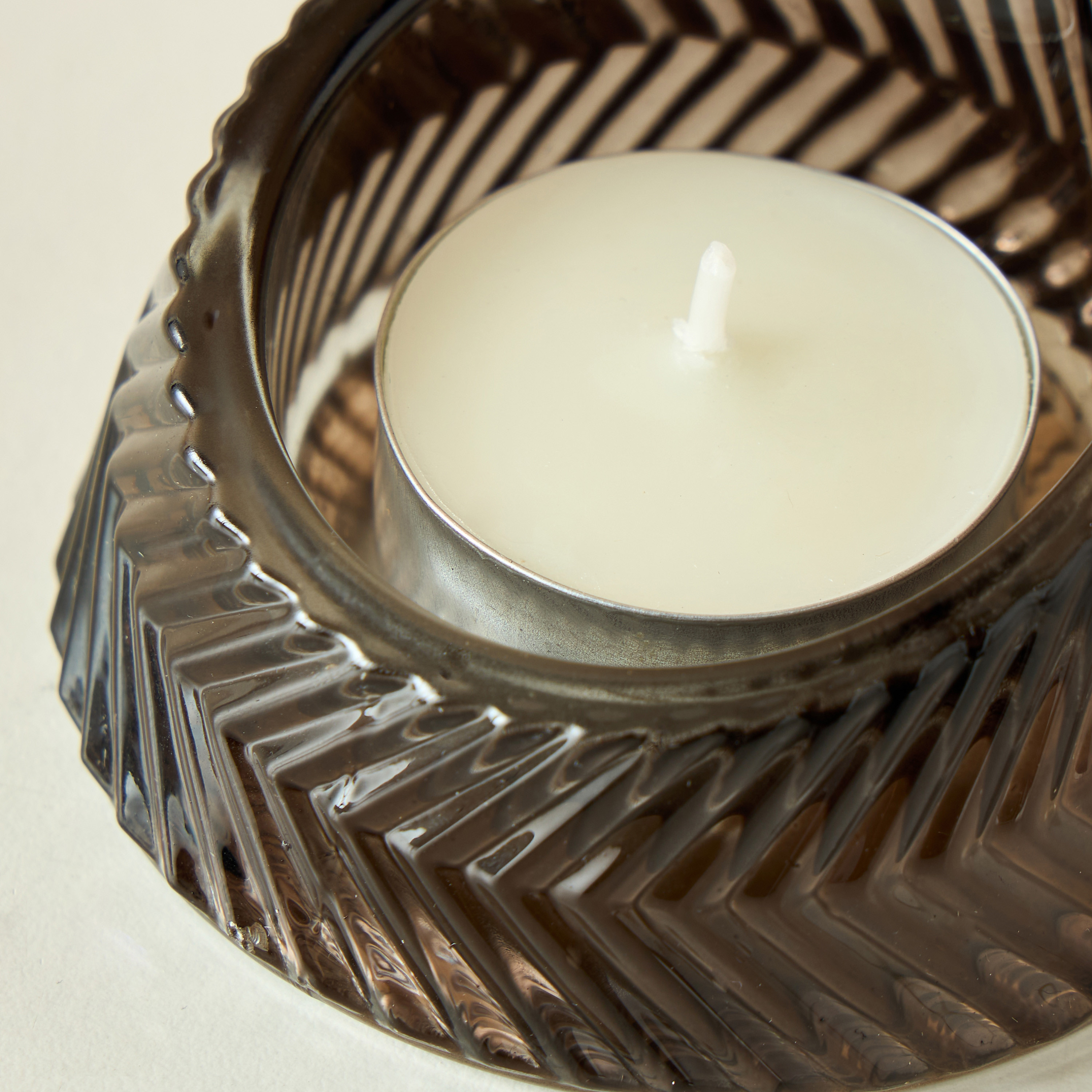 Textured Glass Tealight Candleholder - Set of 2-household-homefragrance-candles-image-5