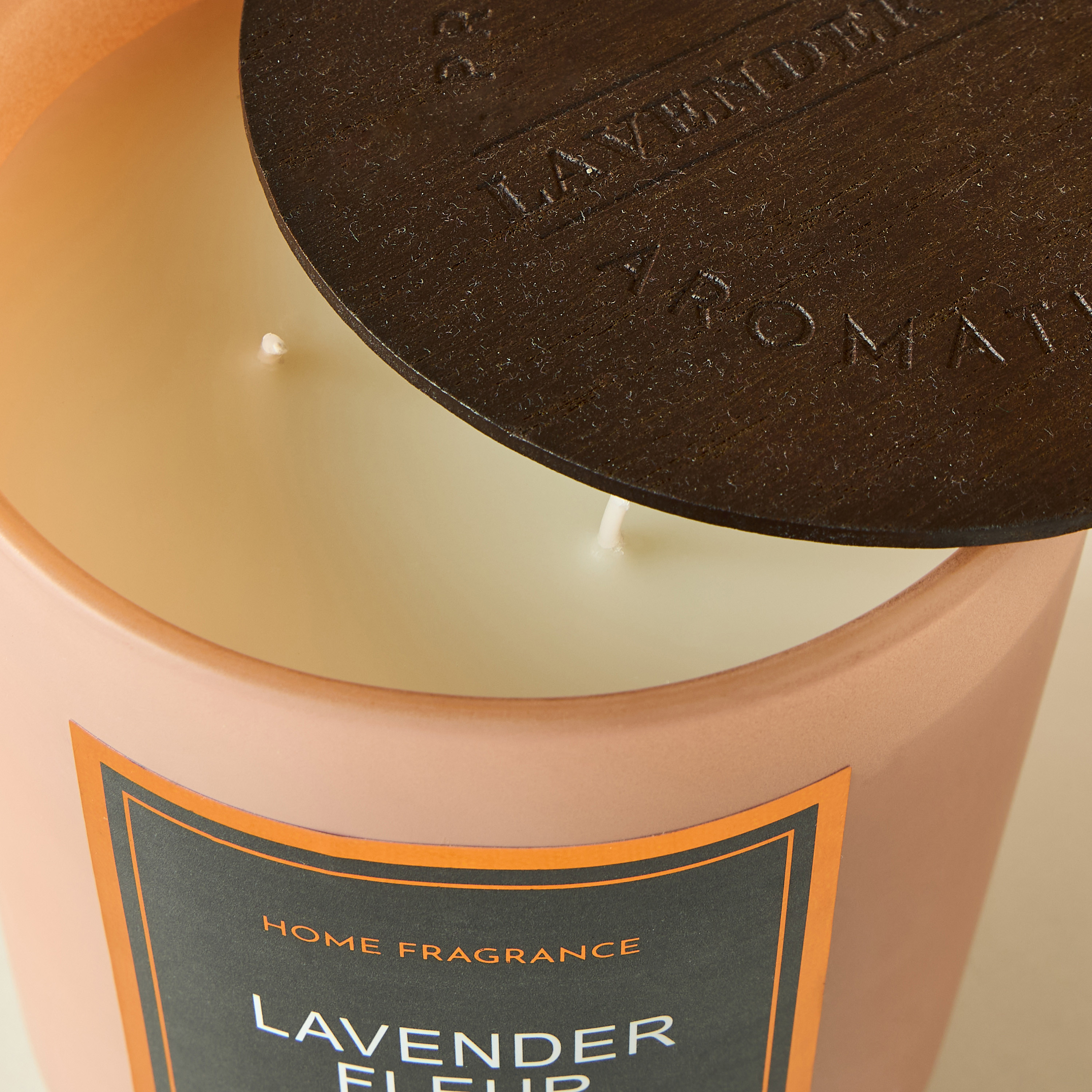 Elegance Matt  Lavender Fleur Scented Glass Jar Candle - 590 gms-household-homefragrance-candles-image-4