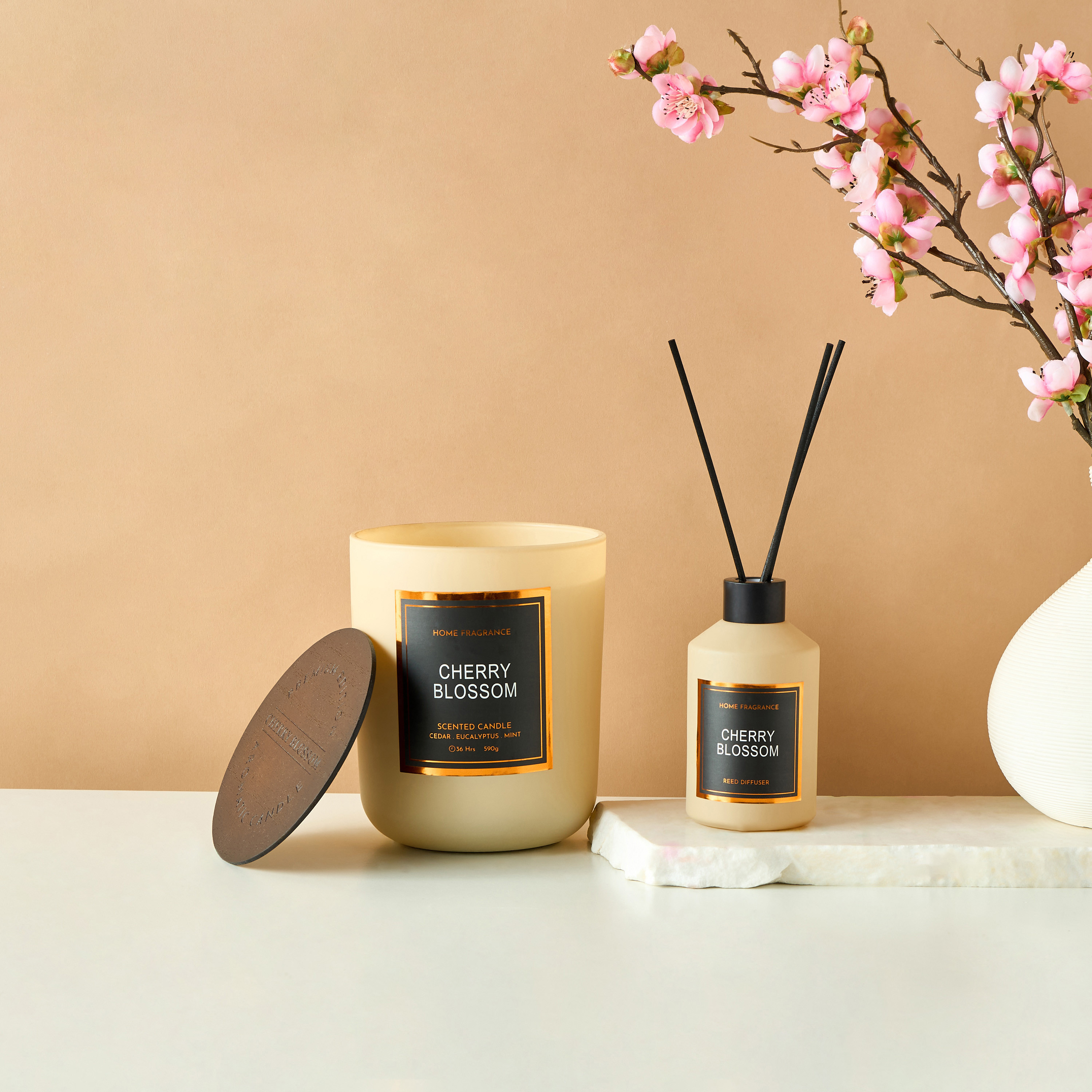 Elegance Matt  Lavender Fleur Scented Glass Jar Candle - 590 gms-household-homefragrance-candles-image-6