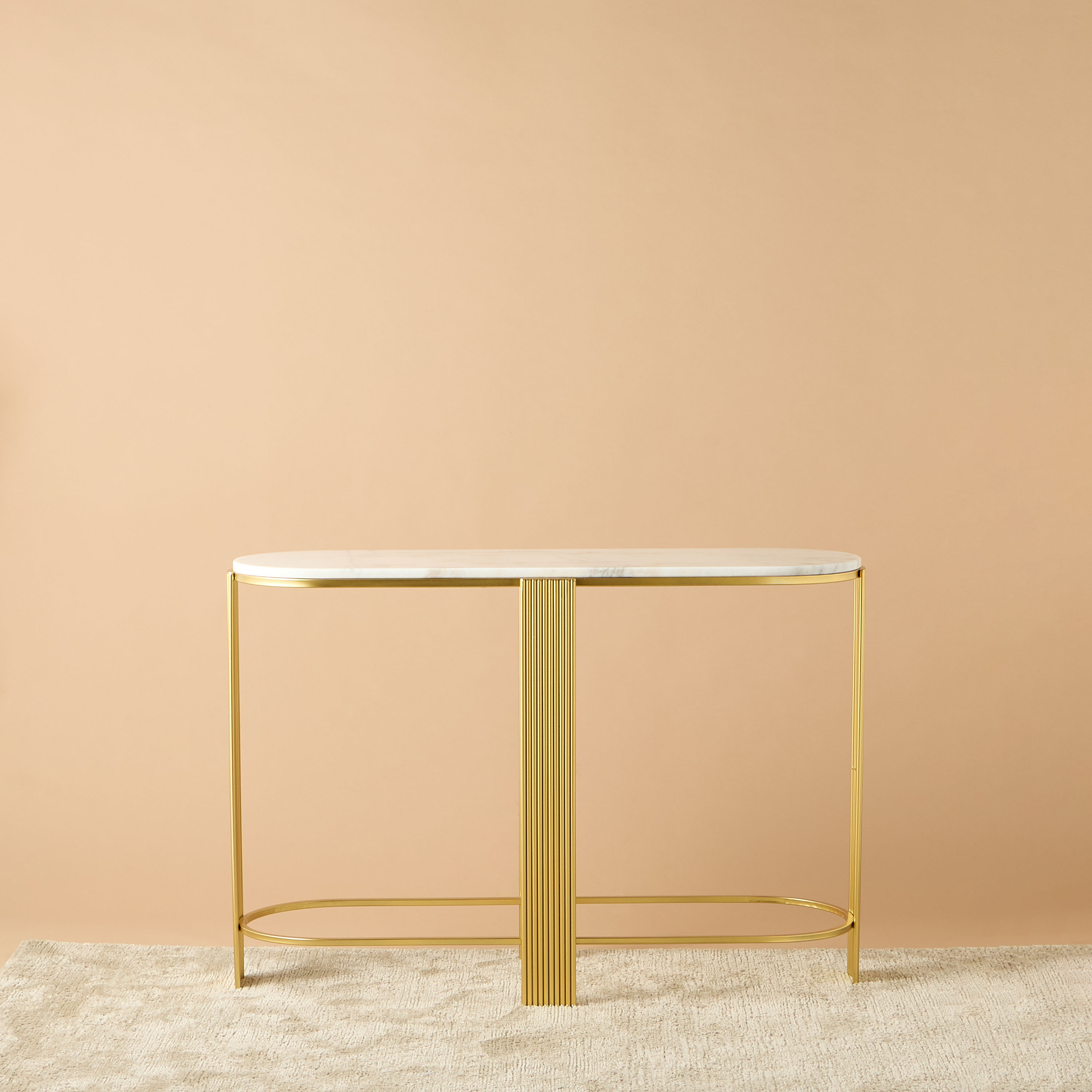 Marble Top Console Table - 120x40x83 cms-furniture-livingroom-consoletablesandmirrors-image-3