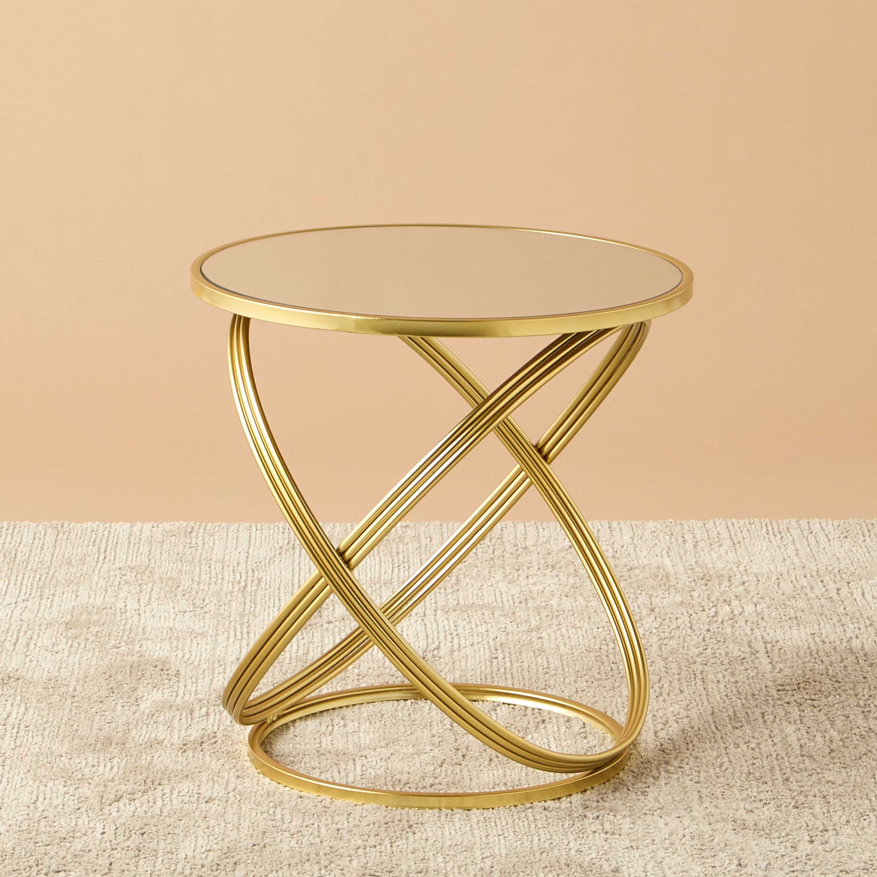 Orion Mirror Top Side Table - 45x45 cms-furniture-livingroom-sideandendtables-image-2