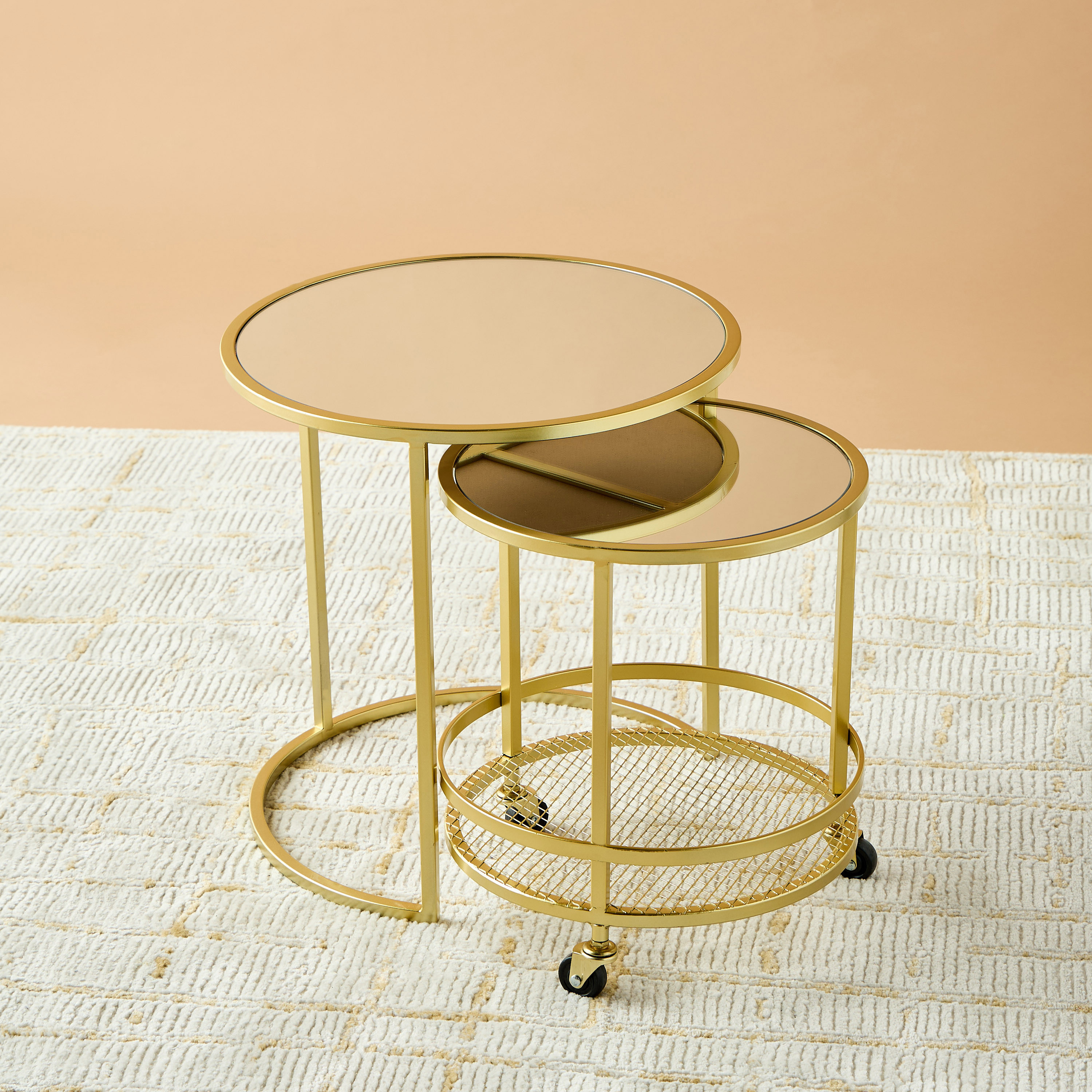 Mirror Top Side Table - Set of 2-furniture-livingroom-sideandendtables-image-2