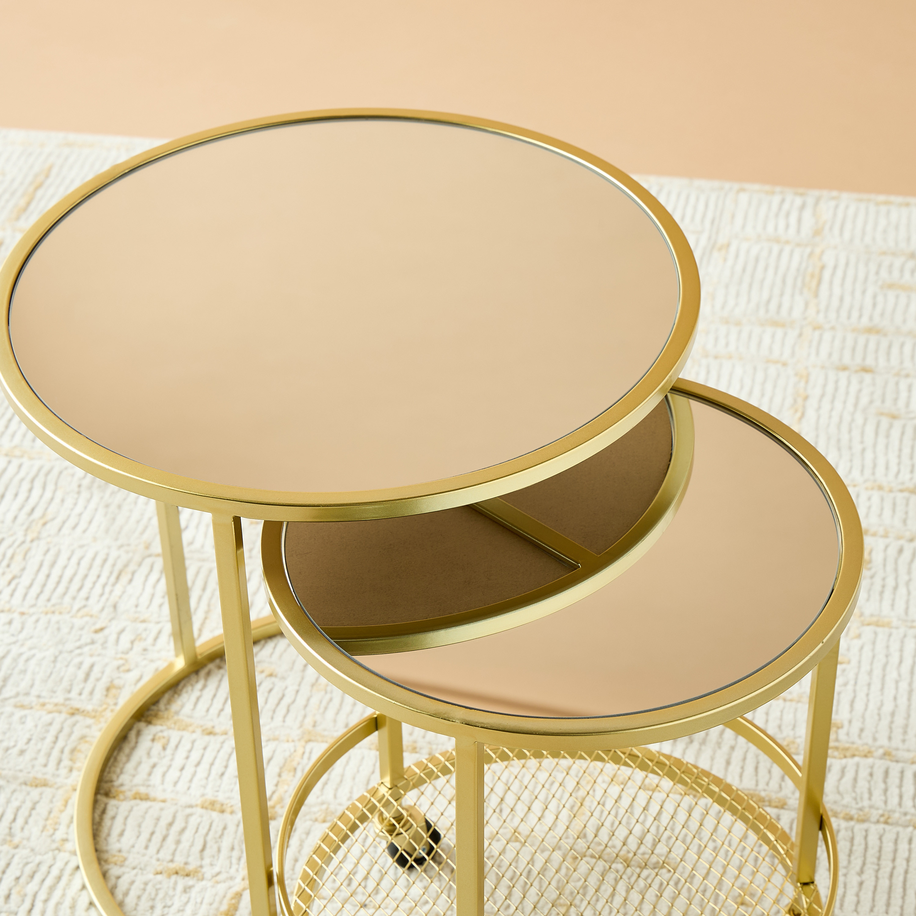 Mirror Top Side Table - Set of 2-furniture-livingroom-sideandendtables-image-4